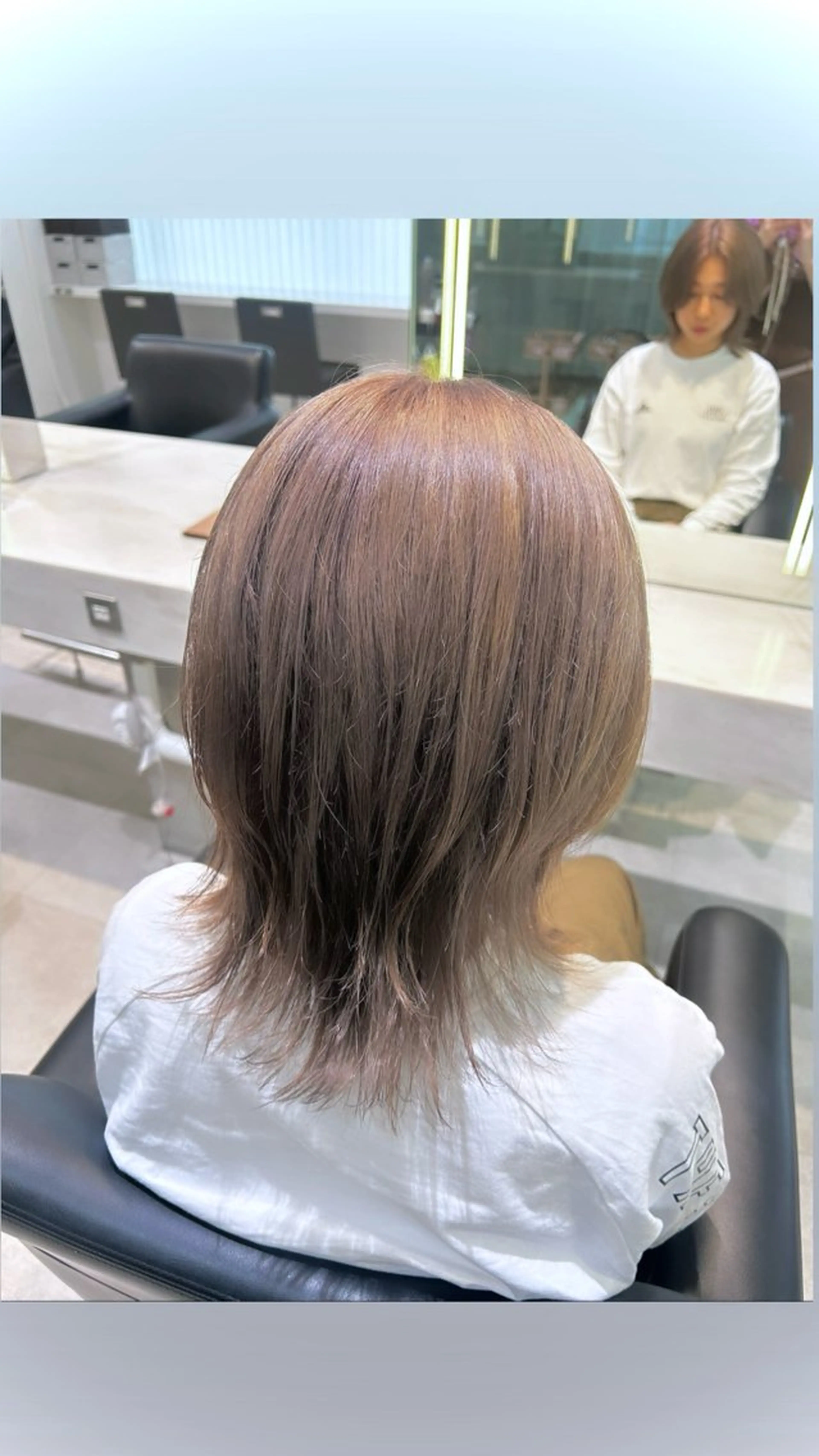 セミロング カラー グレージュ ミルクティーグレージュ 艶カラー🌸アレンジ 🌹Sally🕊️のその他イメージ