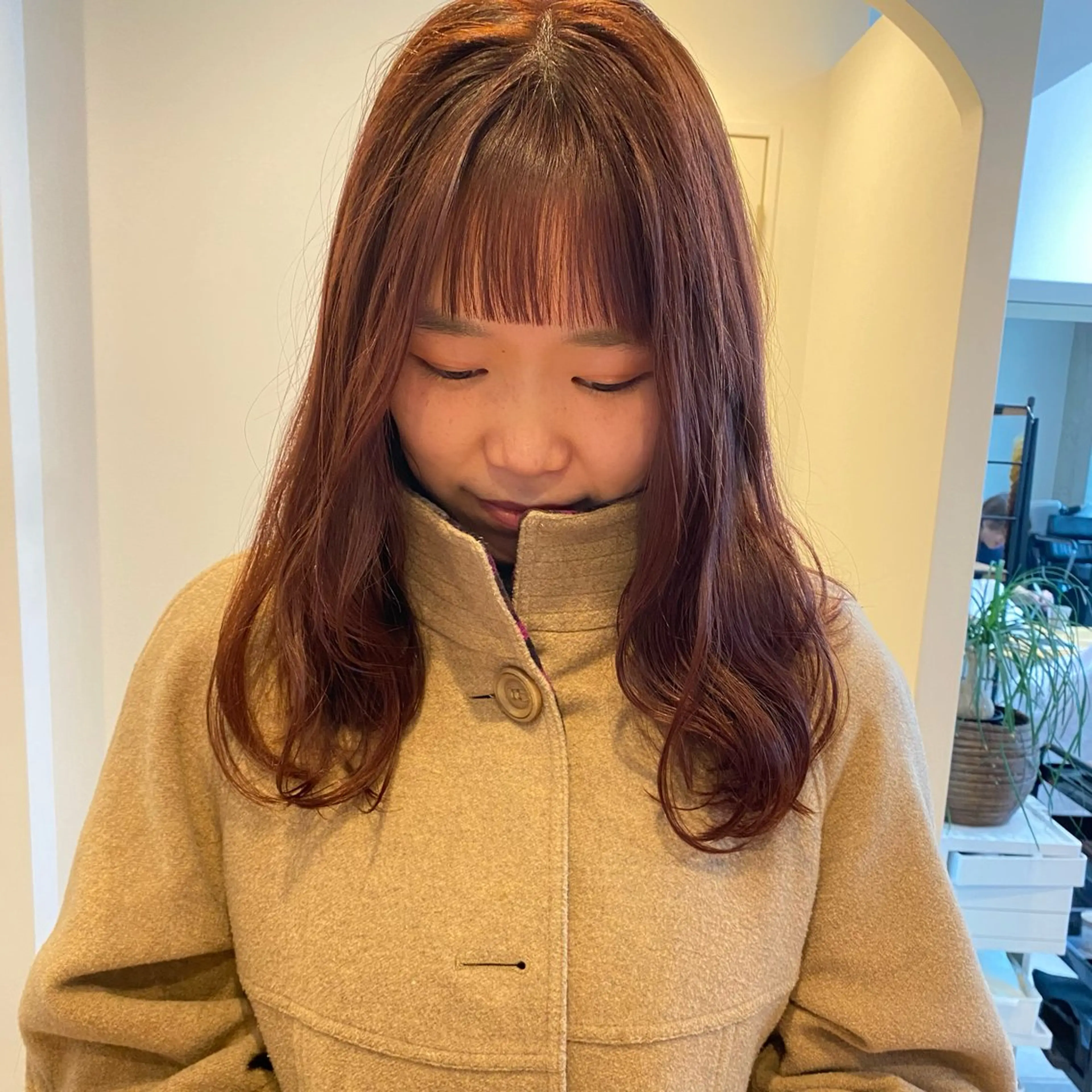 セミロング セミロングパーマ ハイライト 髪質改善 レイヤーカット ショート職人 美容師【KENTA】のヘアスタイル