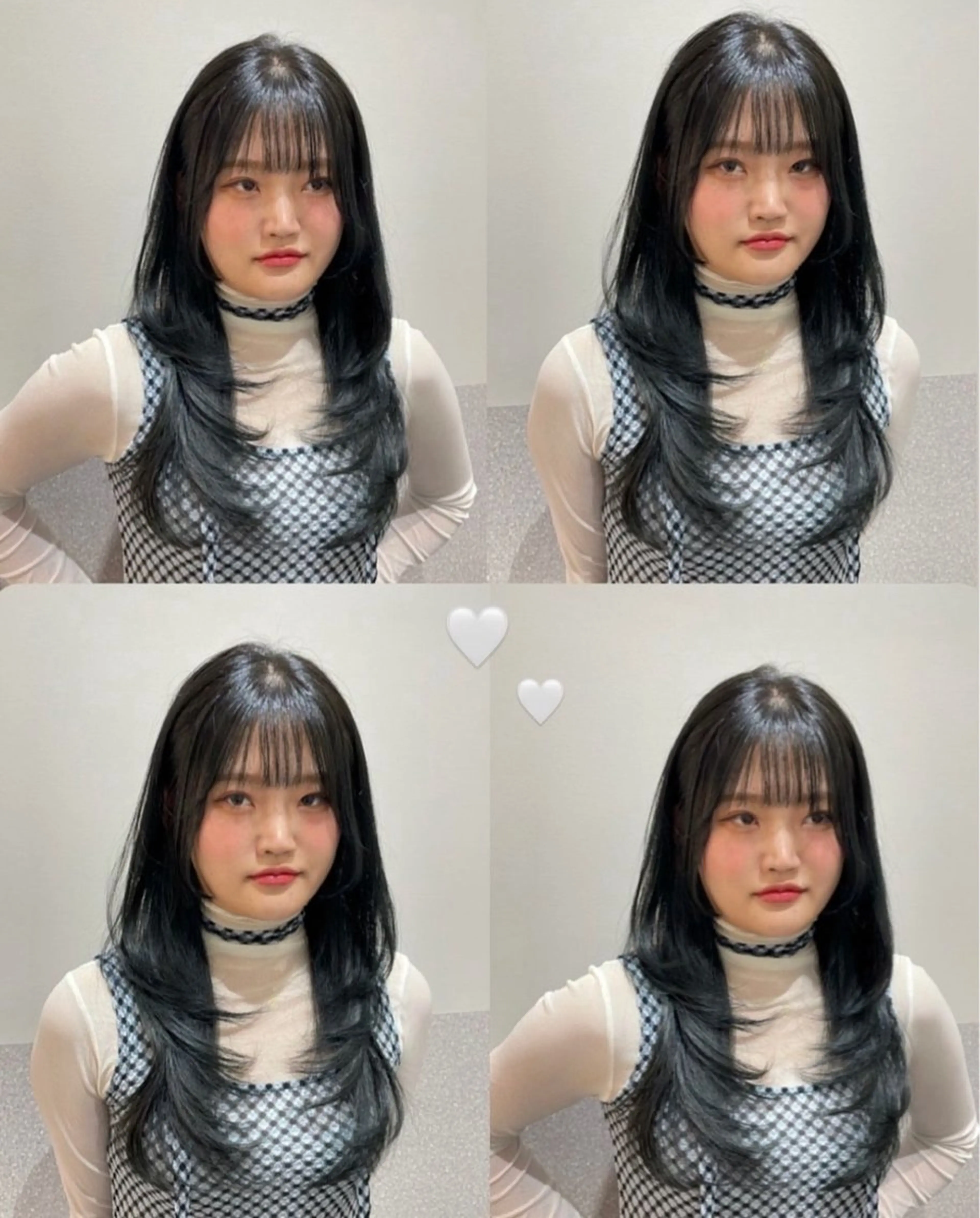 ロング ハイレイヤー 韓国風ヘア レイヤーカット ロング ワイドバング カット ヘアカラー トリートメント ❤︎︎韓国ヘア❤︎︎ 𝑺𝒉𝒊𝒉𝒐のヘアスタイル