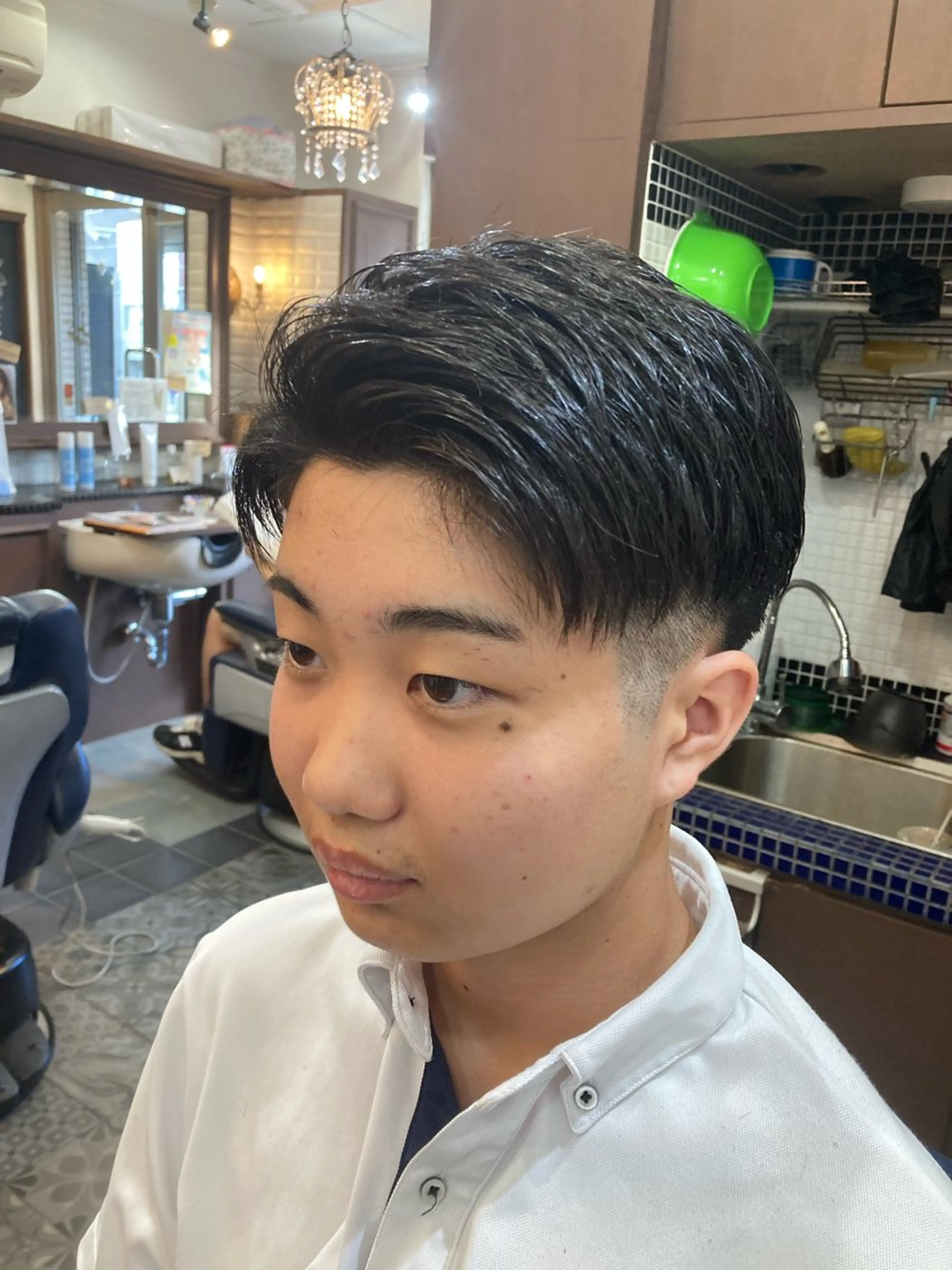 ショート メンズ ルピナス中田店長 山口大地のヘアスタイル