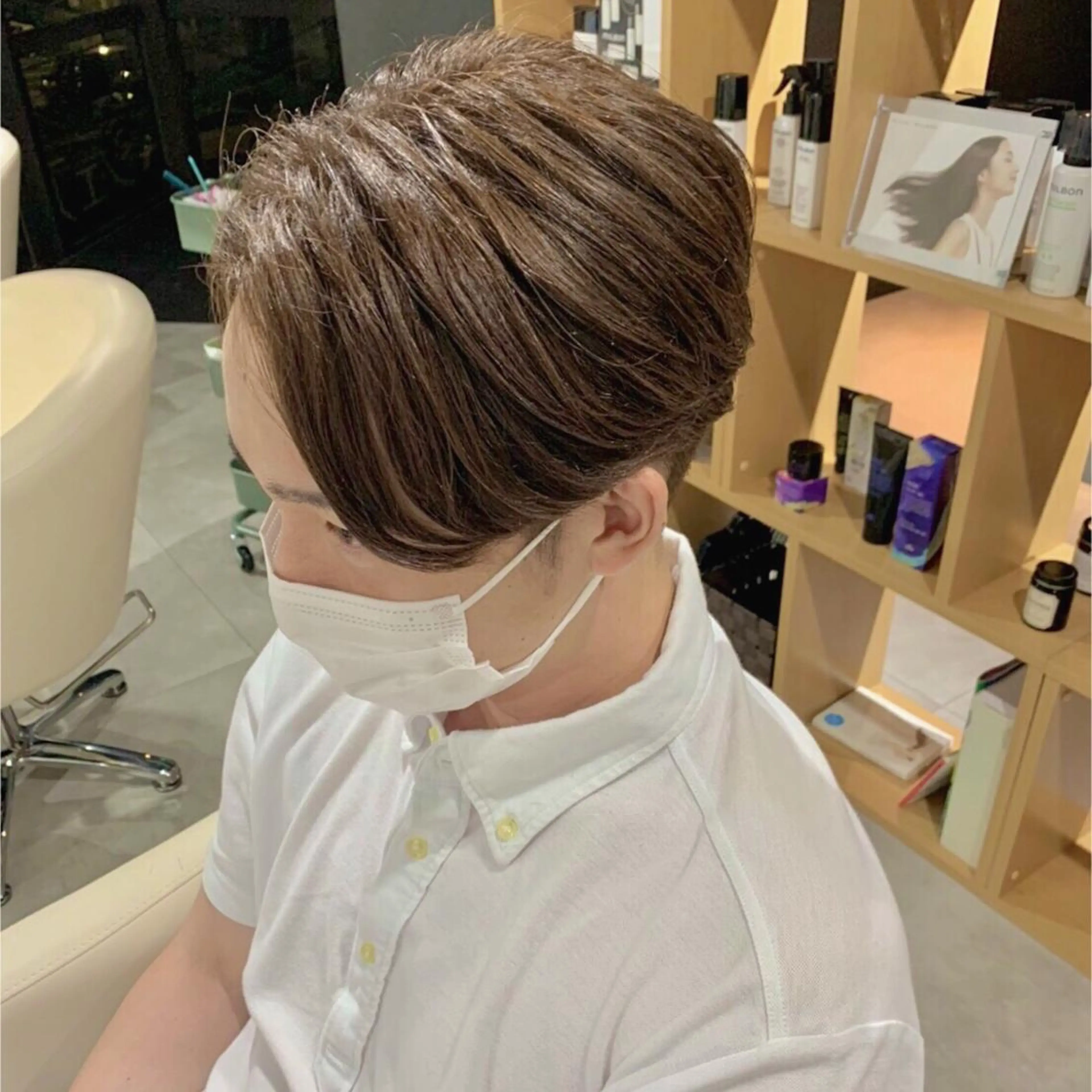 カラー メンズ シェアハピ ヤマモトのヘアスタイル