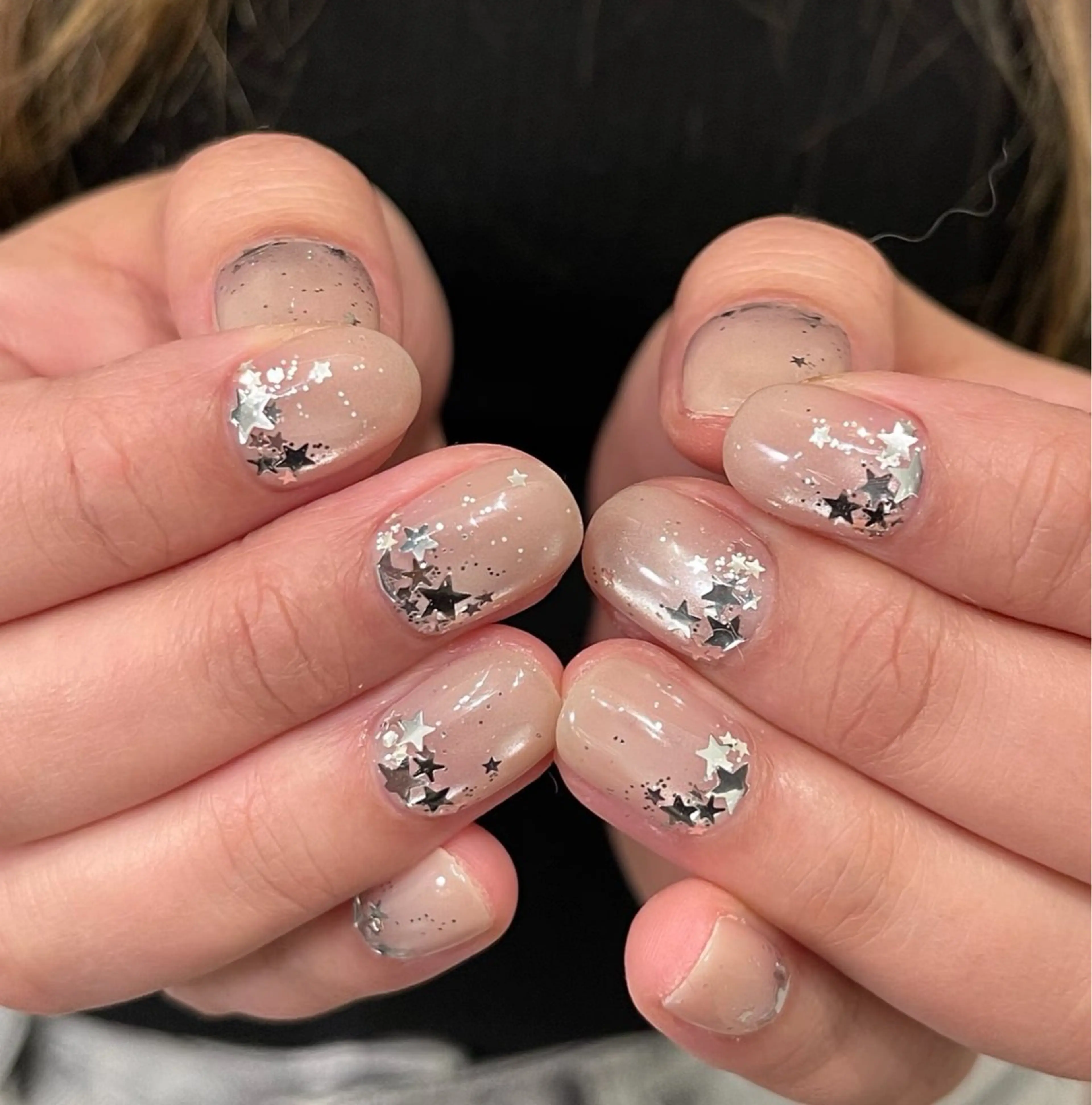 ネイル フットネイル フレンチネイル グラデーション ハート 氷ネイル・うるうるネイル ハンドネイル Lynn_ Nailのネイルデザイン
