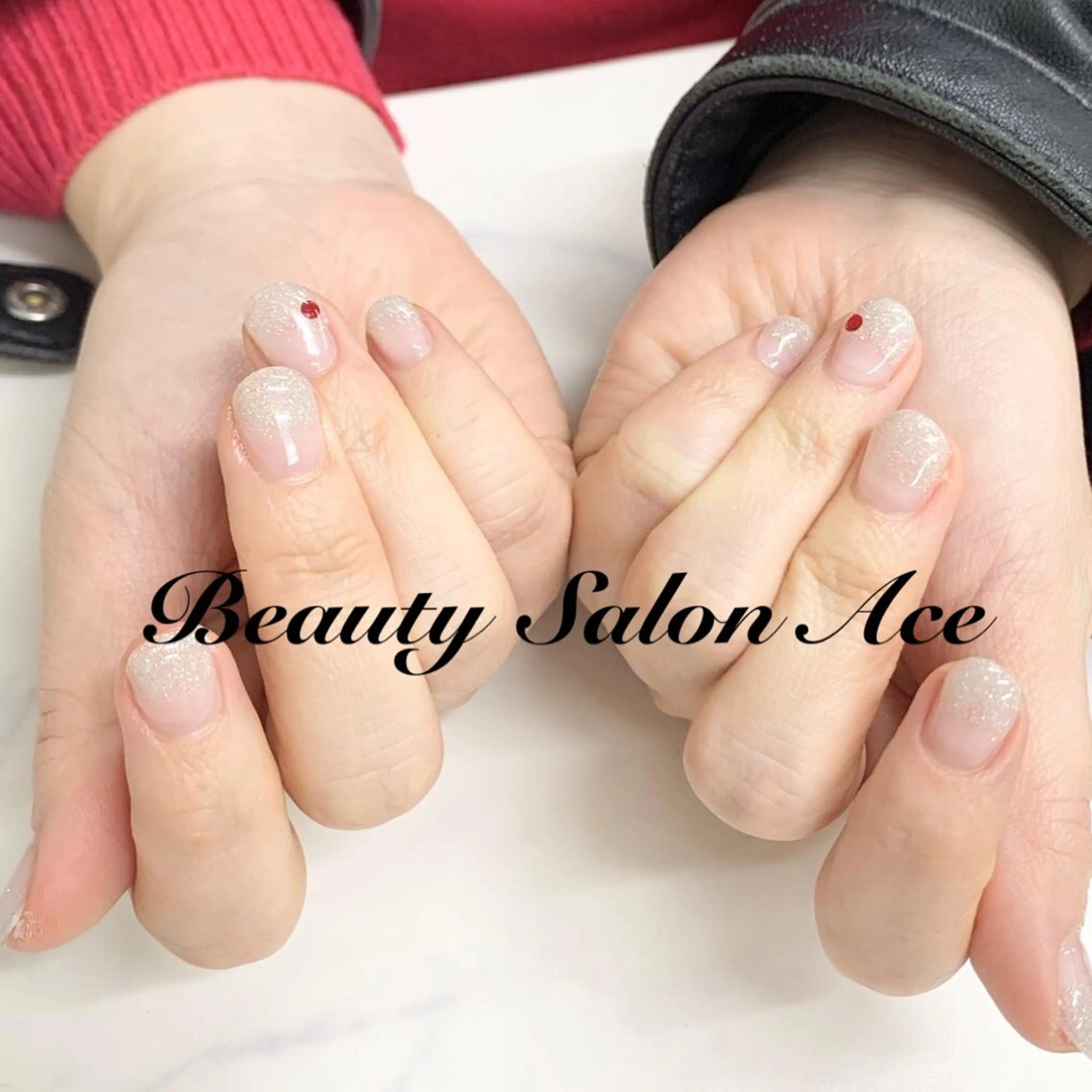 ネイル アートネイル 長さ出し ジェルネイル グラデーション ラメ(グリッター) ハンドネイル ハンドケア Beauty Salon Ace(ネイルサロン エース)所属・池袋フィルイン Ace♡Nailのネイルデザイン