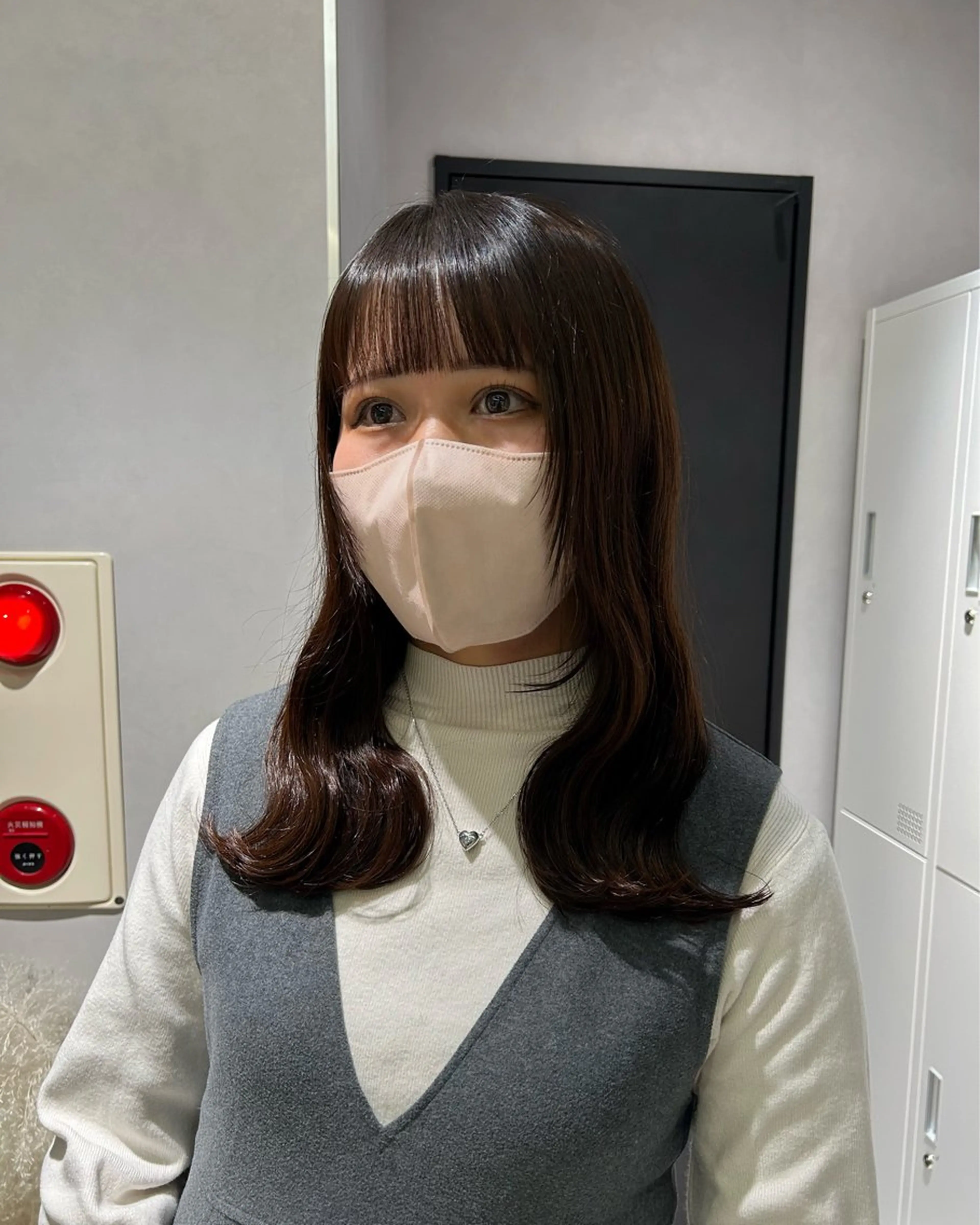 ロング 顔まわりレイヤー レイヤーカット ワイドバング 寺川留以 /カットモデル募集中のヘアスタイル