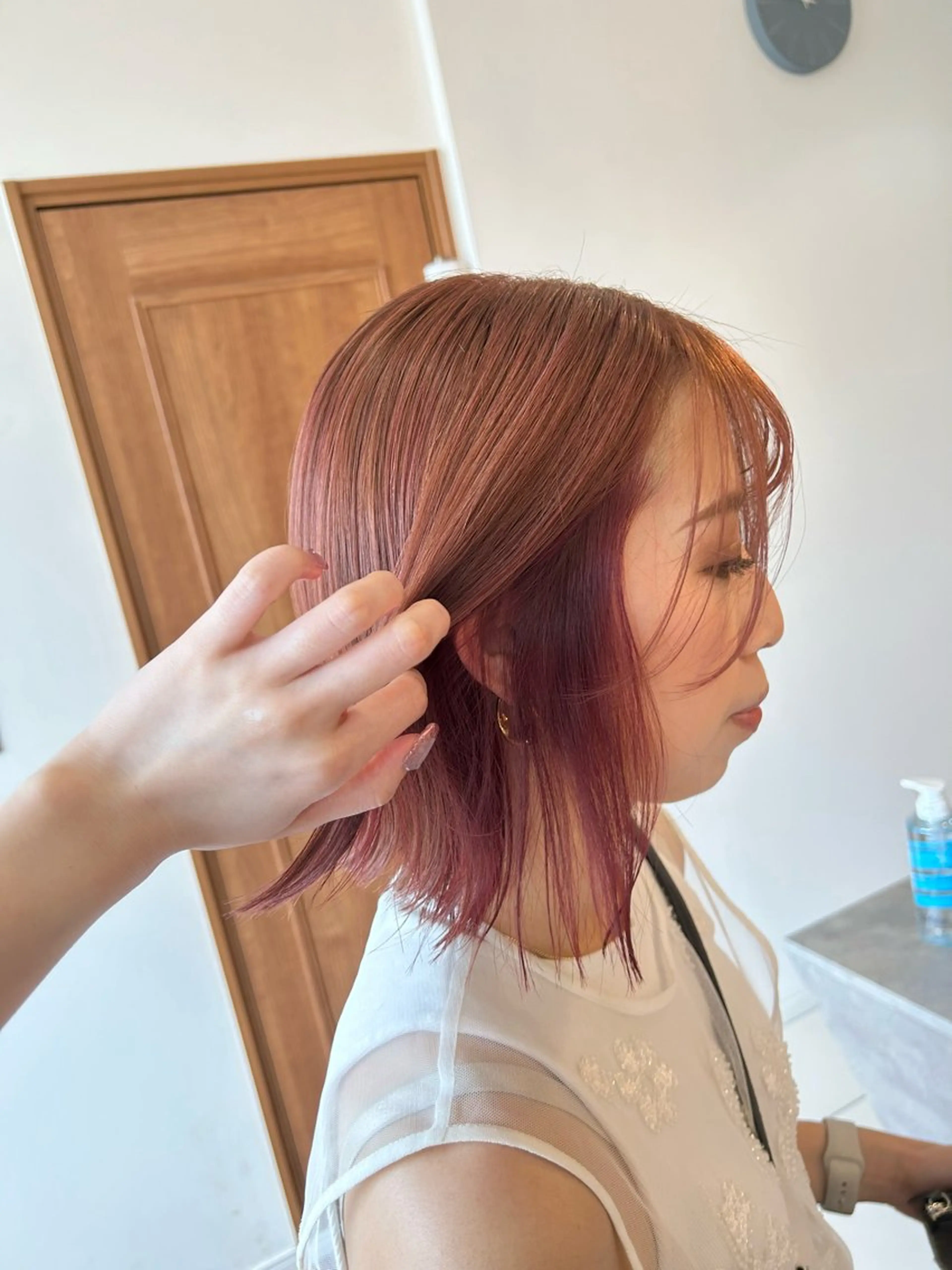 ミディアム ヘアカラー トップスタイリスト 林すずかのヘアスタイル