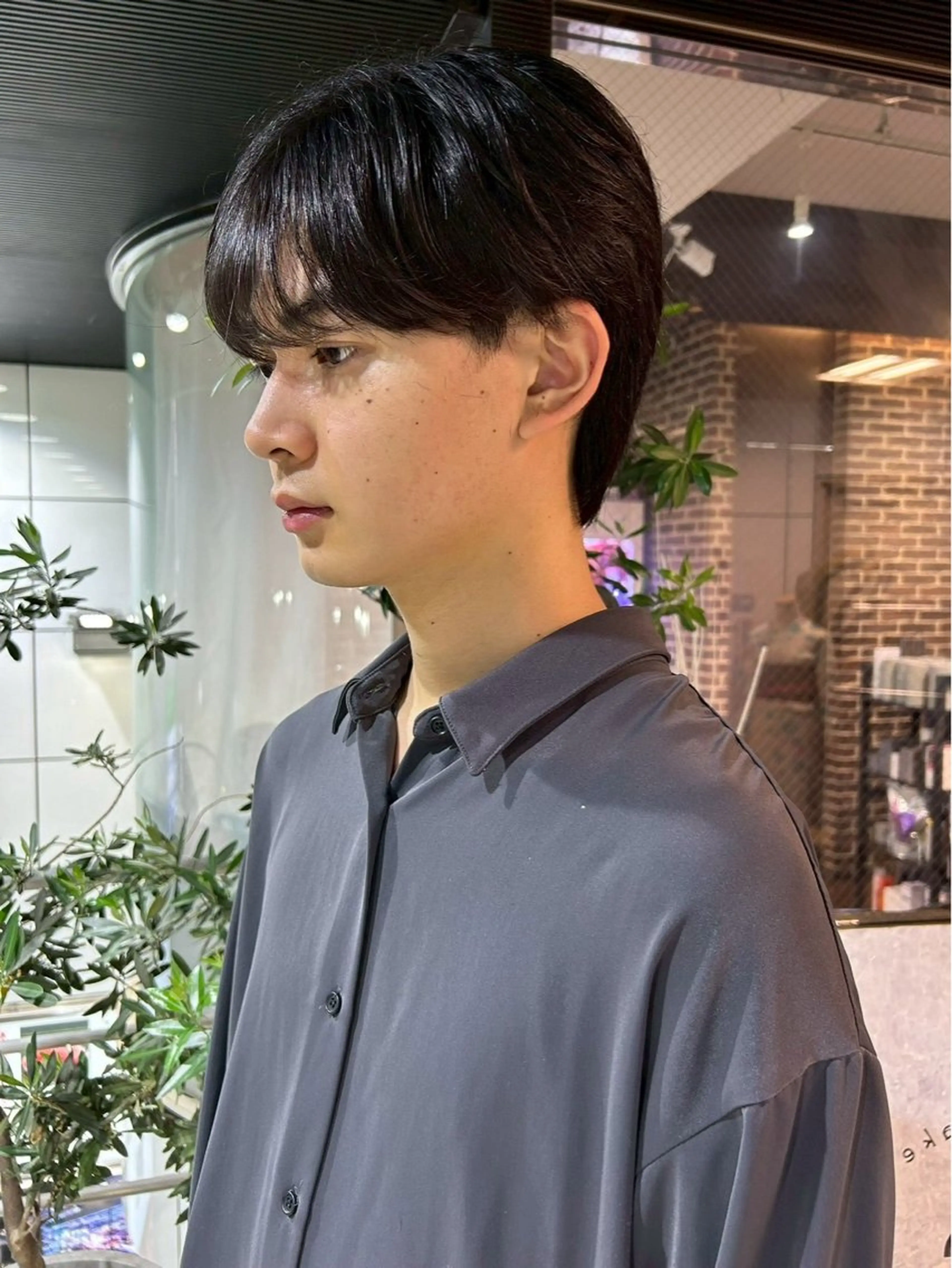 メンズ メンズブリーチ メンズハイトーン メンズインナーカラー メンズ韓国風 マッシュ ユウ✩.*˚/メンズ 特化/シャドウパーマのヘアスタイル