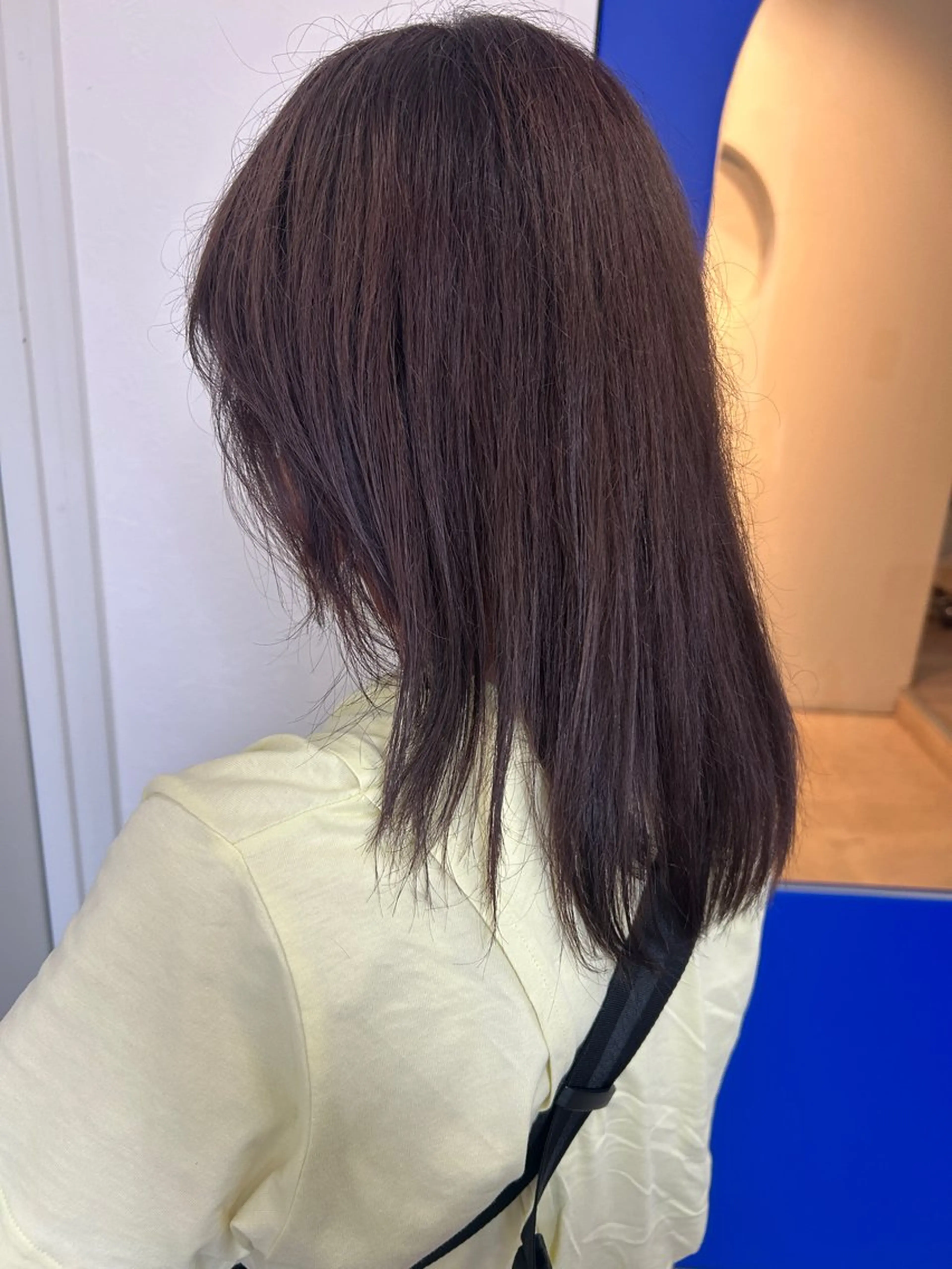 ロング カラー カット 久木原 ゆりのヘアスタイル