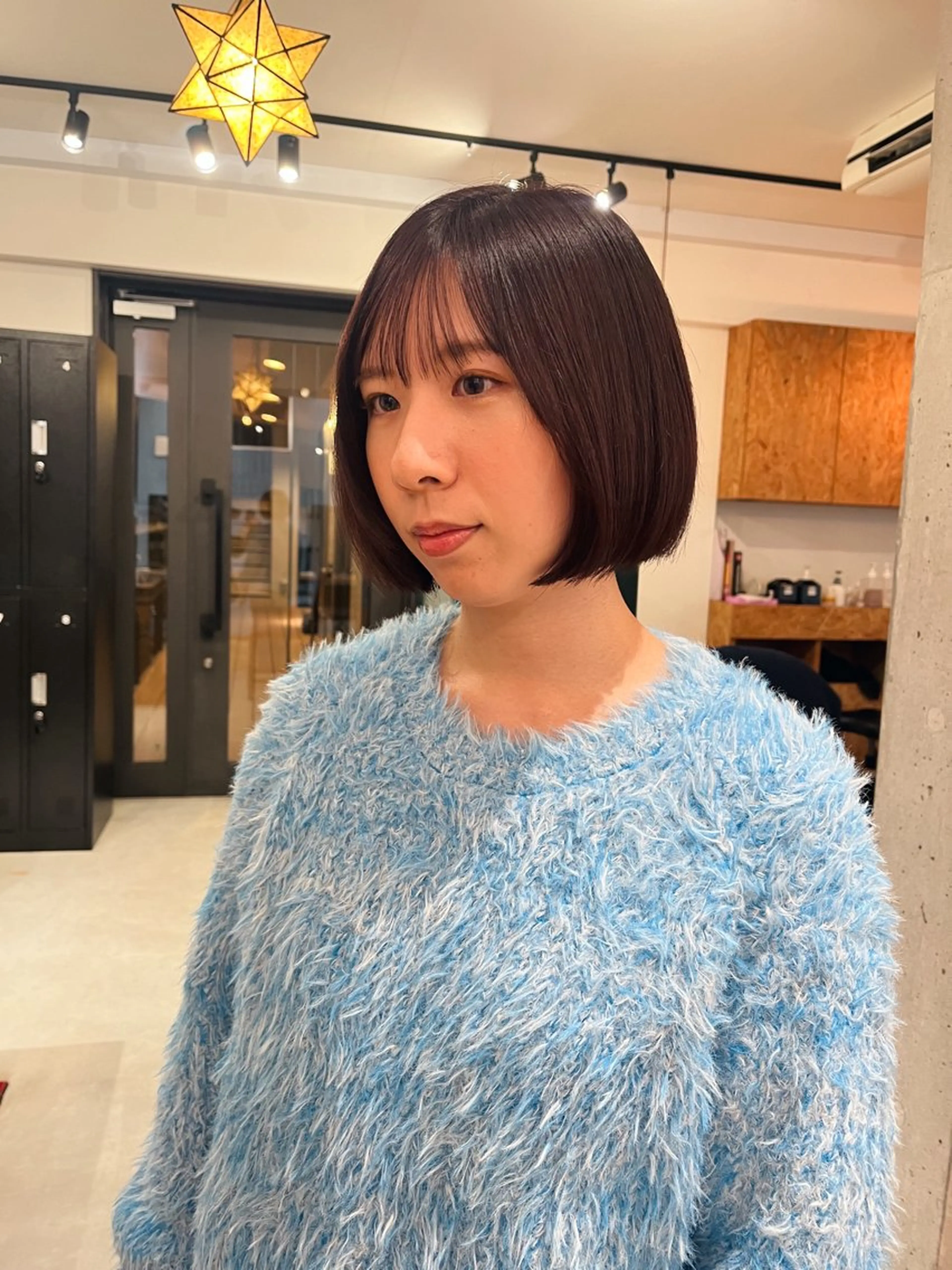 ショート カラー パープルカラー 暖色/パーマ 🌼クニトウメイのヘアスタイル