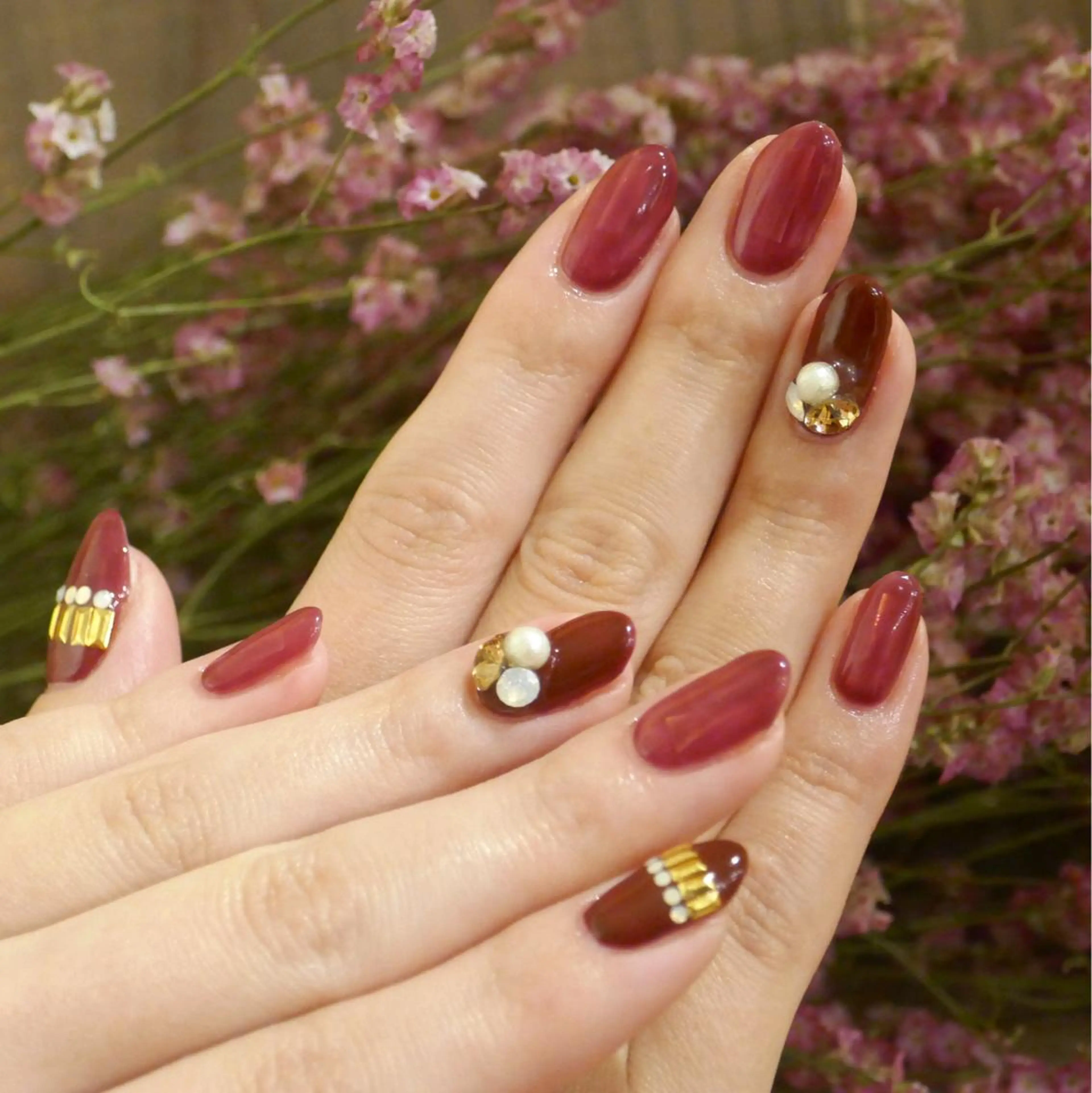 ネイル ボルドー ハンドネイル Chipieee Tokyoのその他イメージ