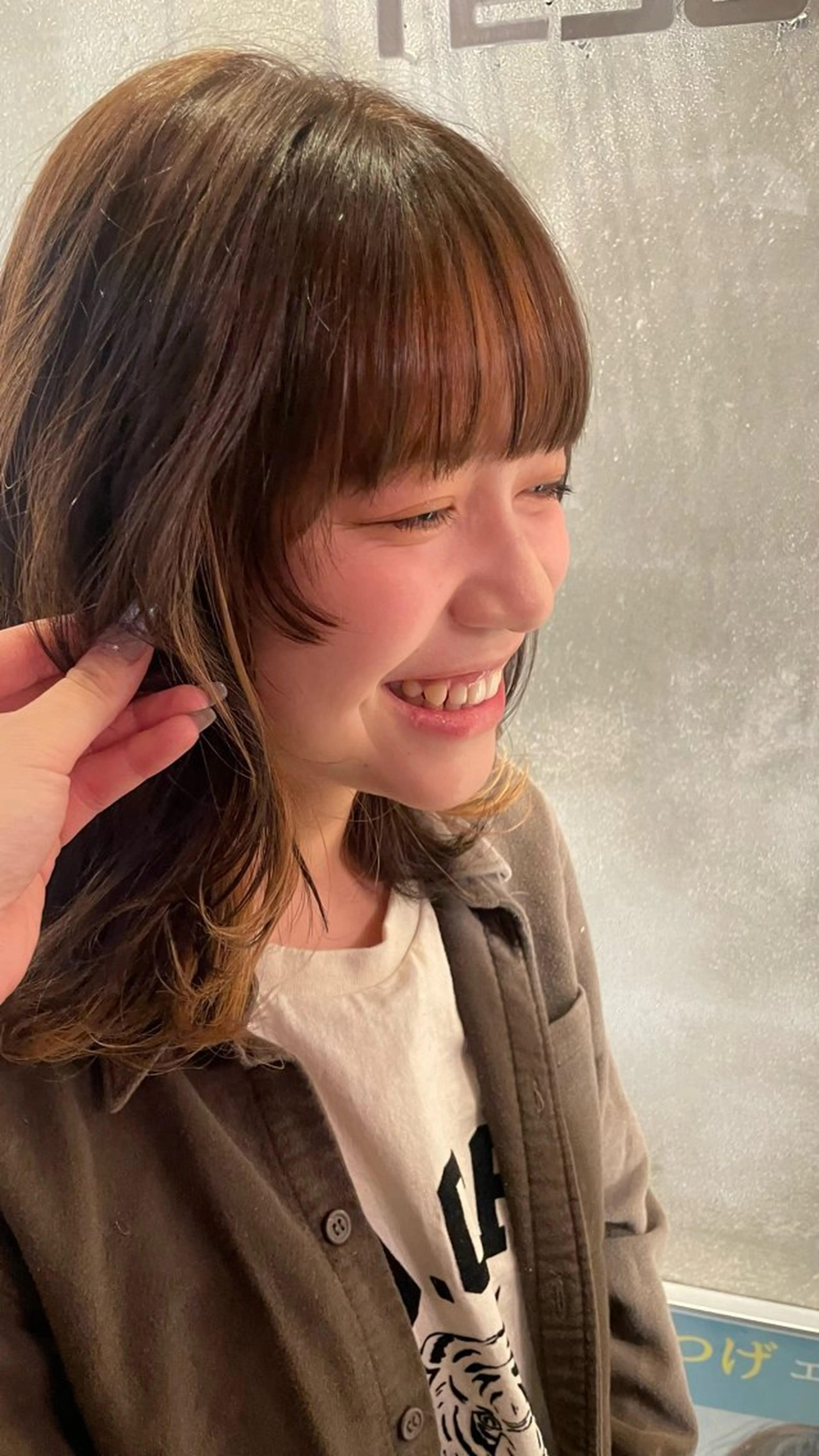 ミディアム 🍒serika 暖色カラー 🍒のヘアスタイル