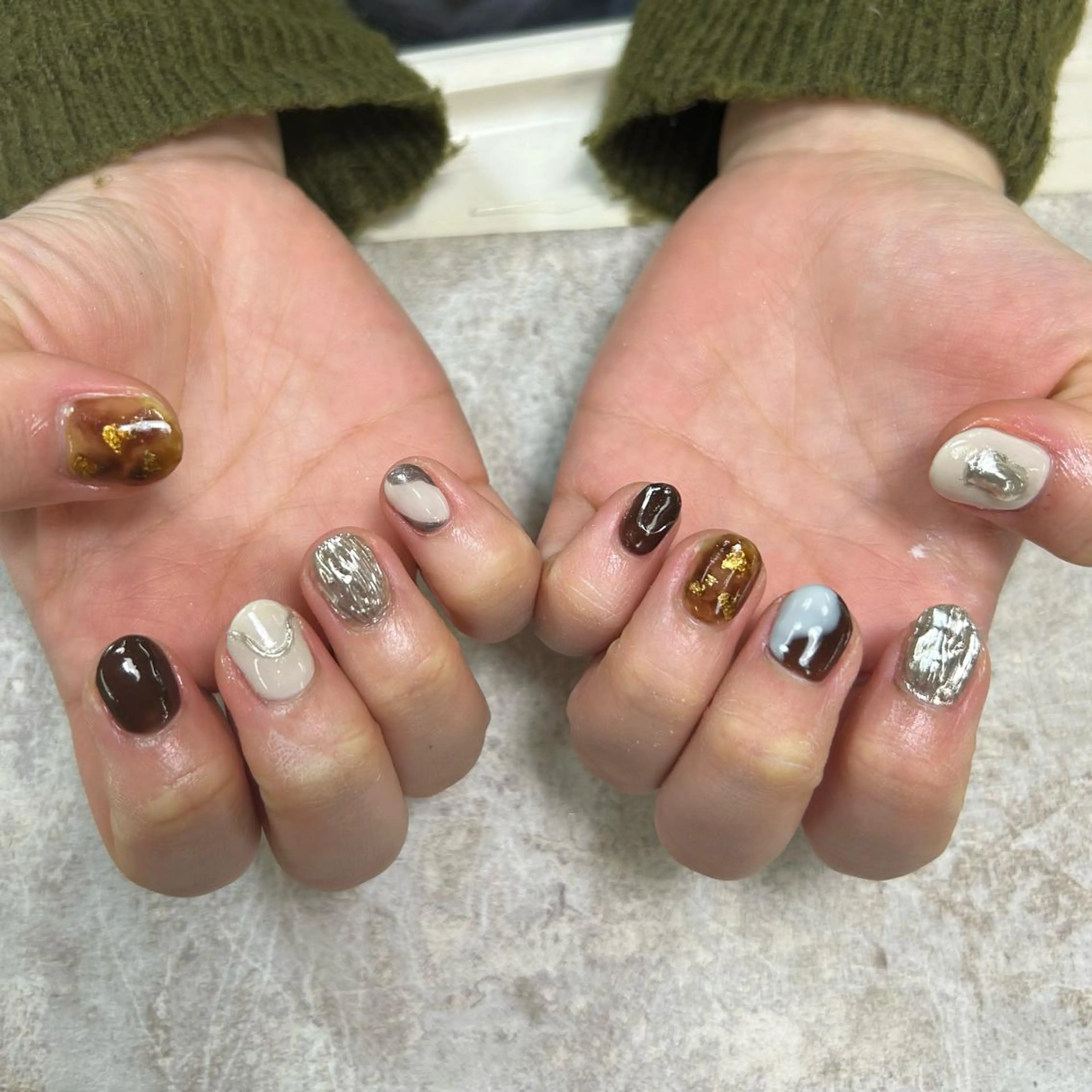 ネイル ニュアンスネイル ハンドネイル ♥Zina YUKI♥のネイルデザイン