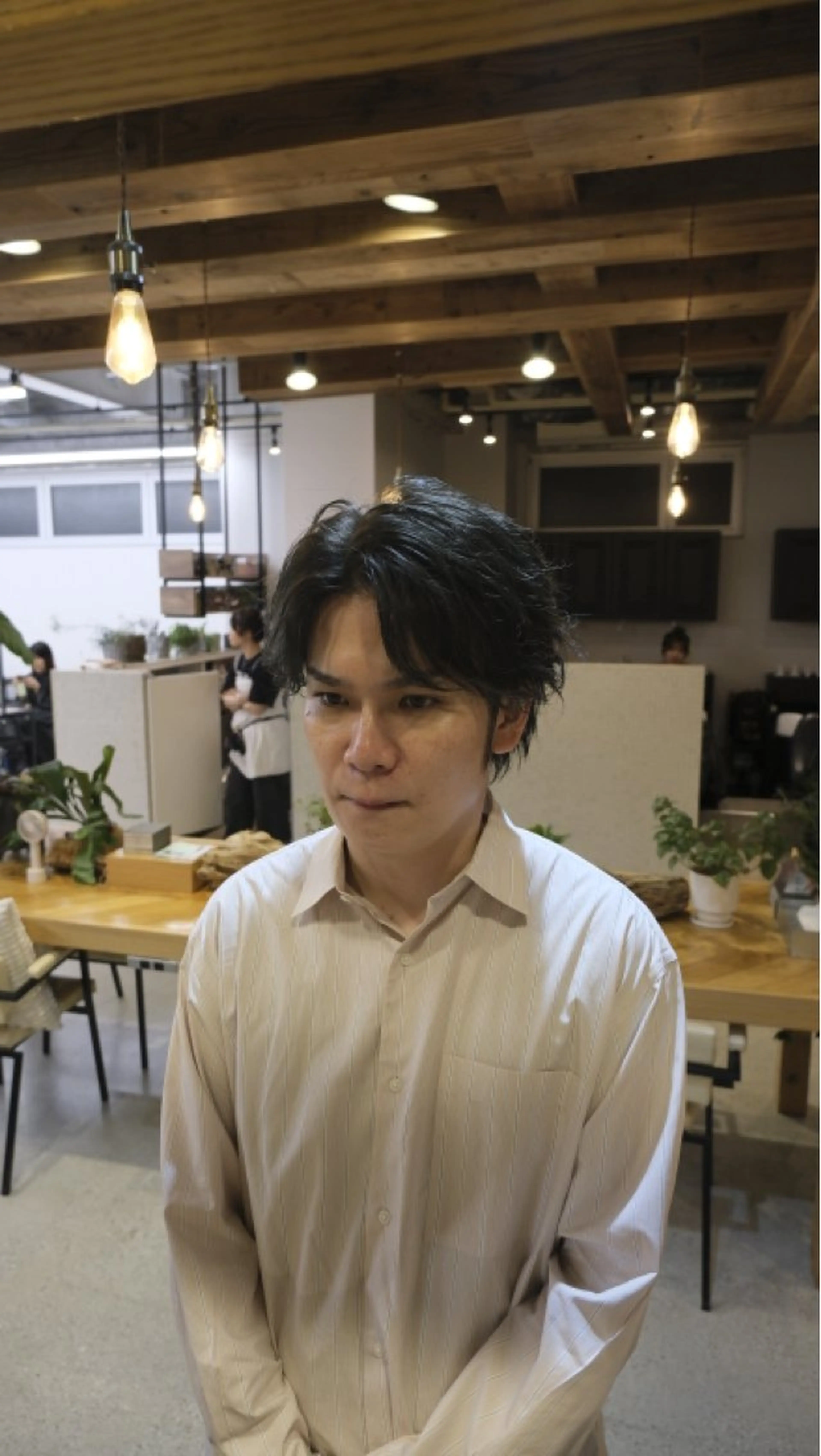 ミディアム メンズ カット 縮毛矯正 December/jingumae所属・メンズパーマ No.1うえちりくのヘアスタイル