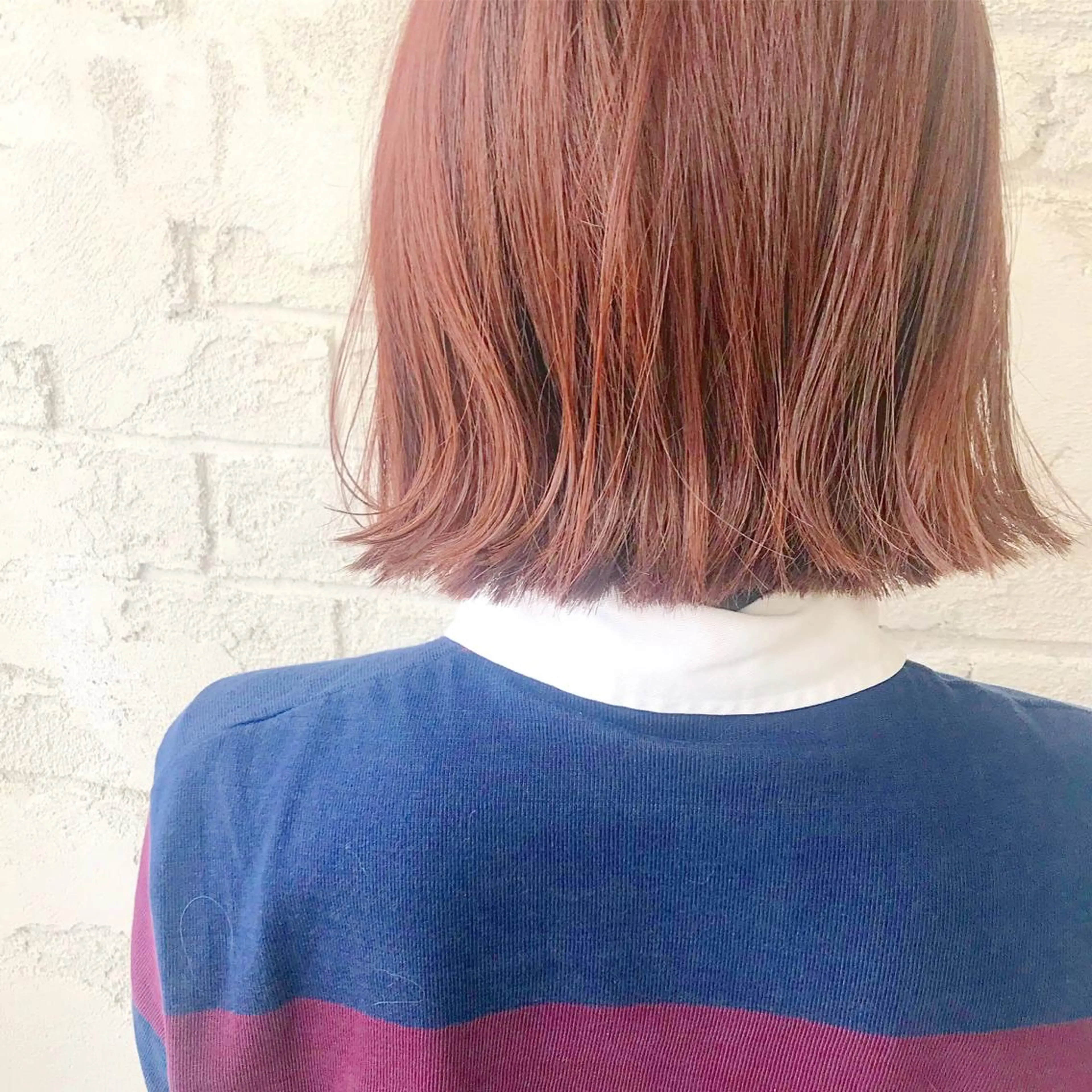 ミディアム カラー オリーブ/アッシュ やわらか透明感カラーのヘアスタイル