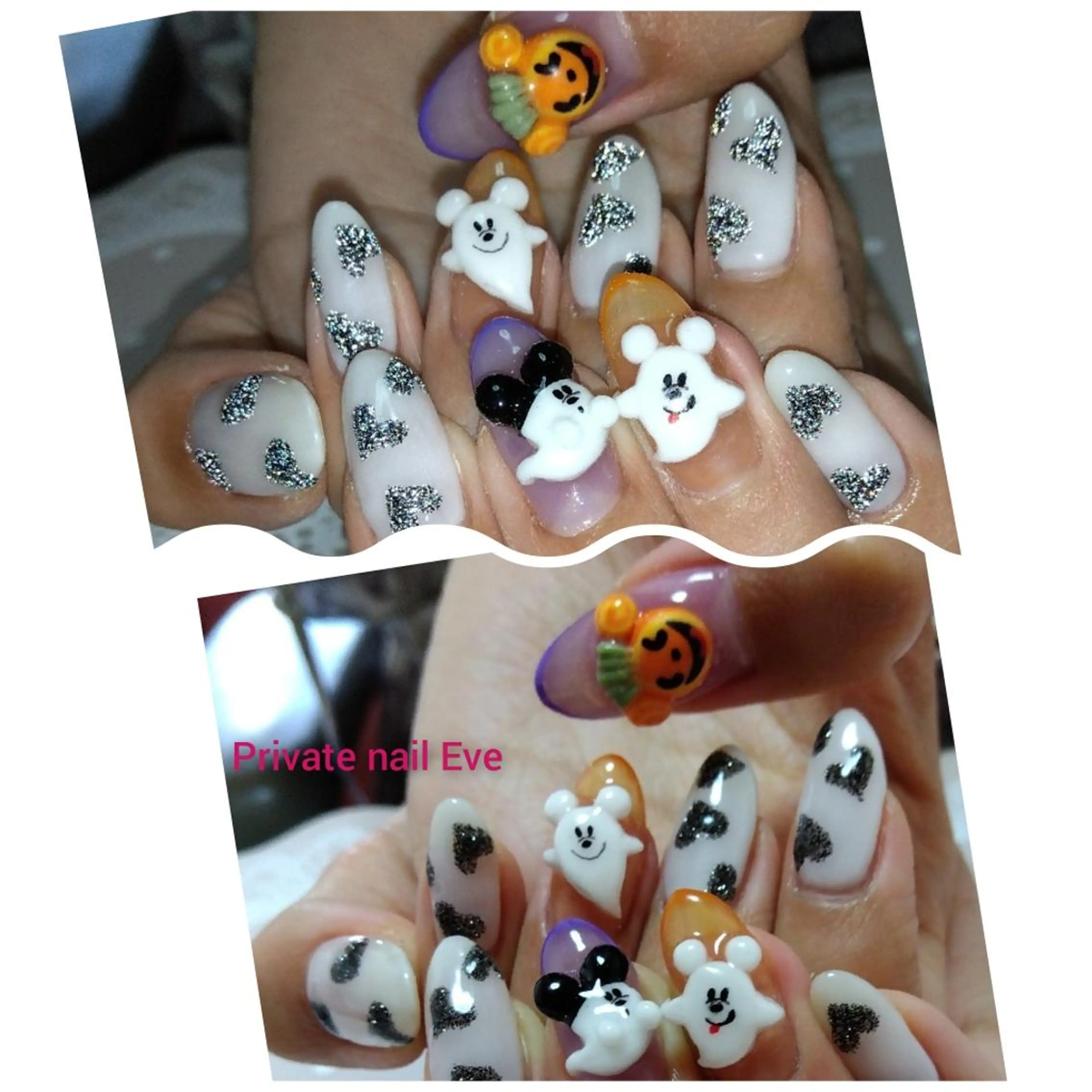 ネイル フラッシュネイル ハロウィン ハンドネイル ネイル junkoのネイルデザイン