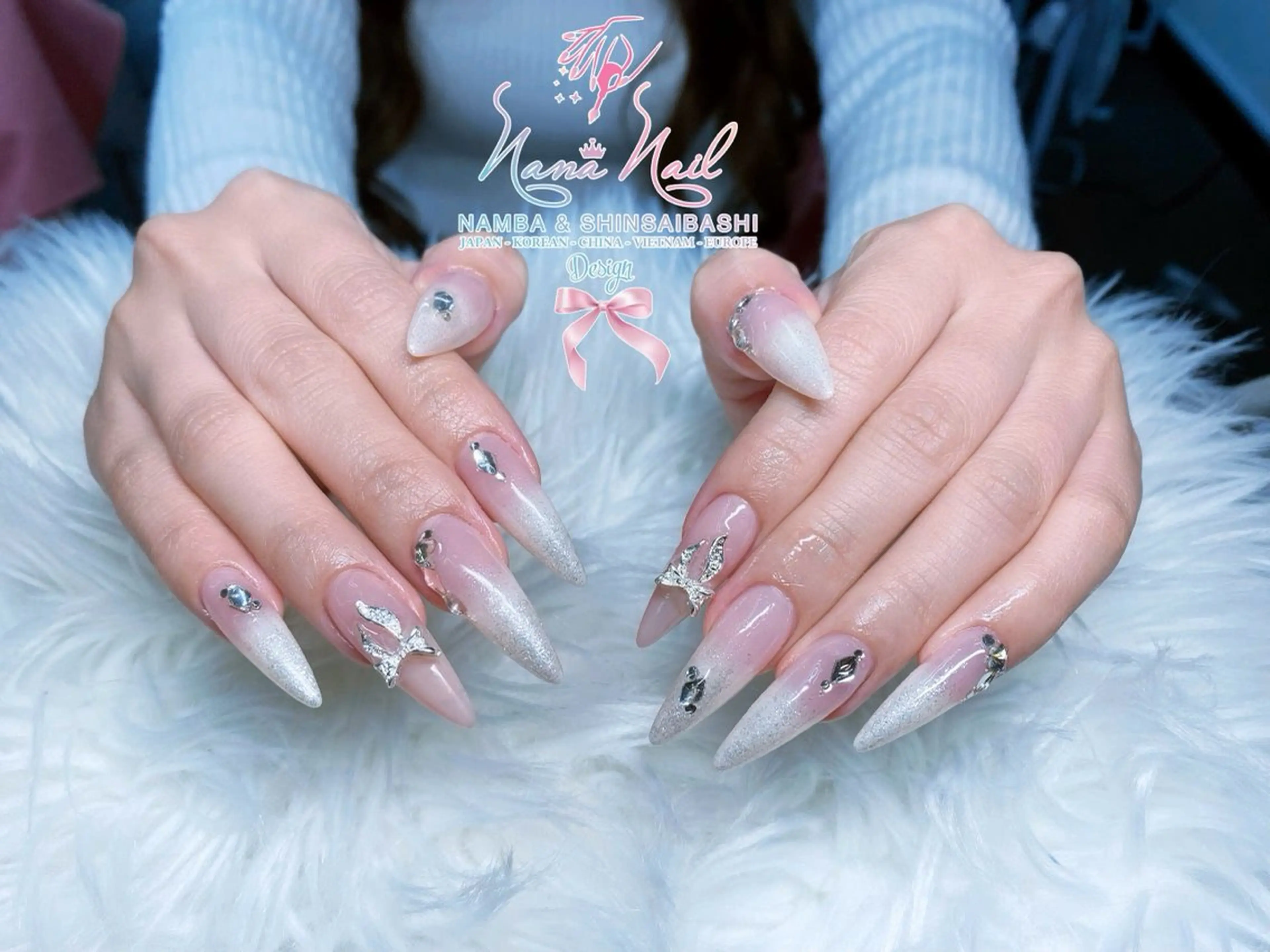 ネイル チークネイル 桜ネイル フラッシュネイル フットネイル ジェルネイル 79LINA NAIL 心斎橋店所属・リナネイル アメ村心斎橋店のネイルデザイン