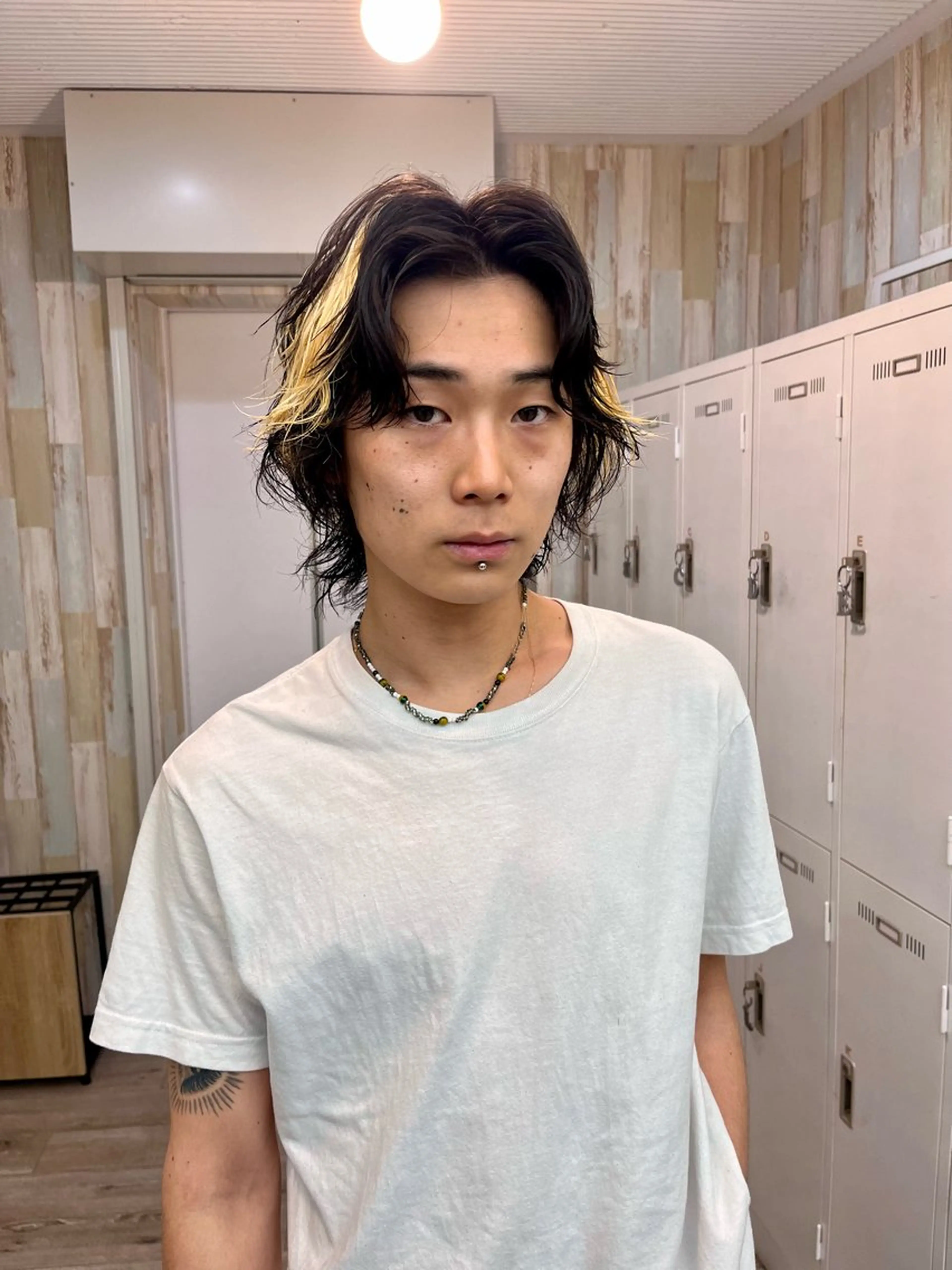 パーマ メンズ RIKU/毛流れ ヘア×眉ワックスのヘアスタイル