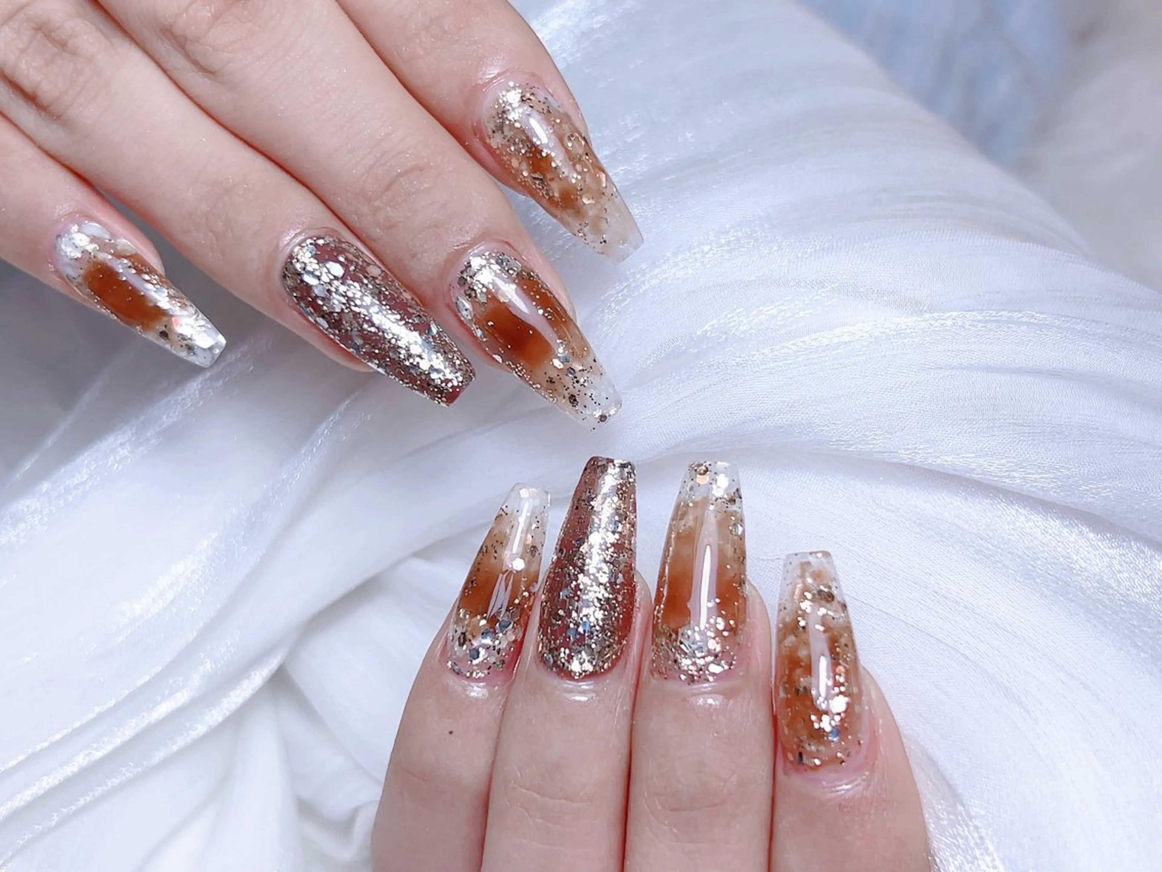 ネイル ハンドネイル M🌷nail 長さだし専門店のネイルデザイン