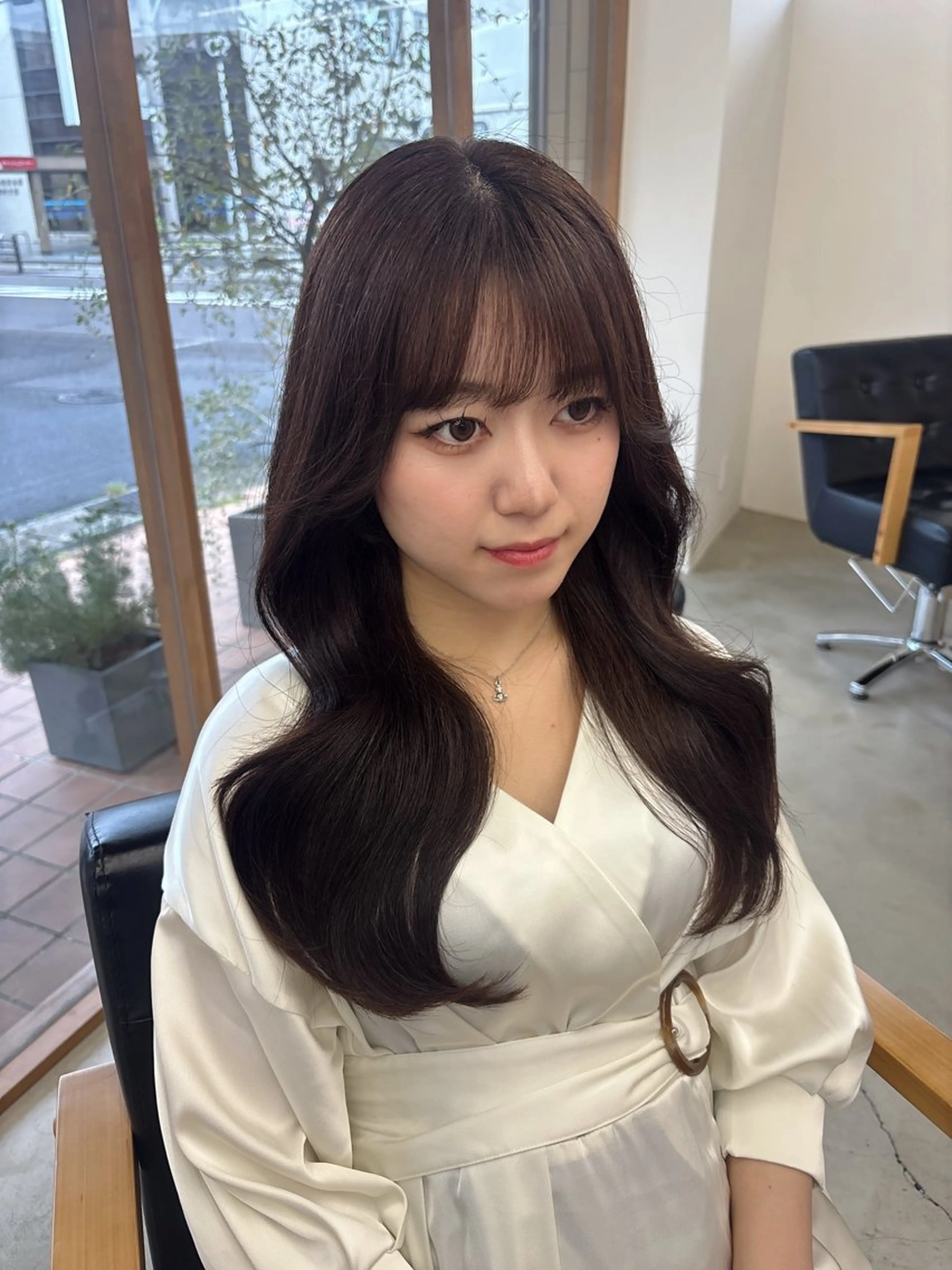 ロング くびれヘア レイヤーカット vince gio 彩織のヘアスタイル