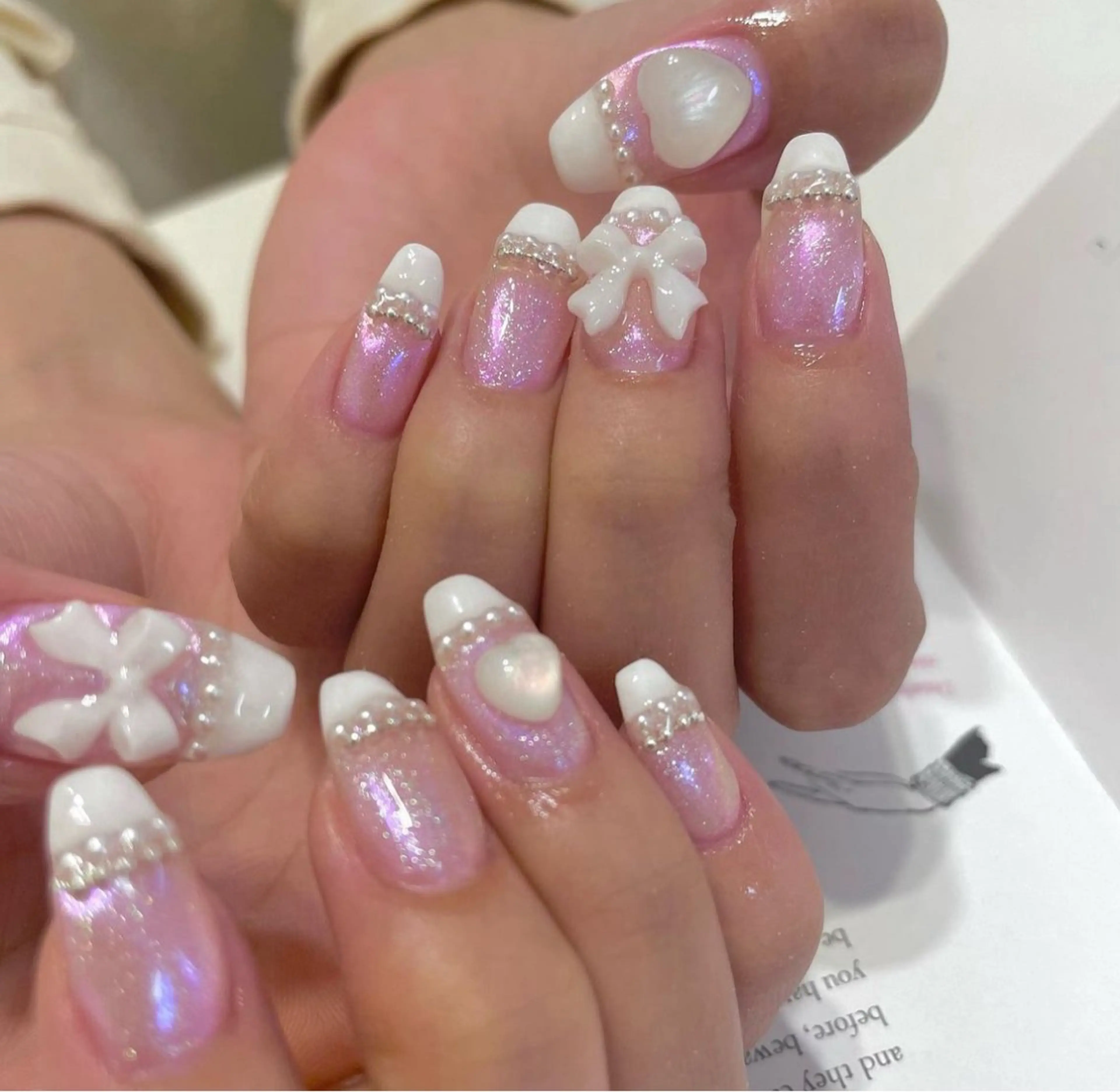 ネイル ハンドネイル ハンドケア ﾐﾙﾌｨｰﾕ /Tomoeのネイルデザイン