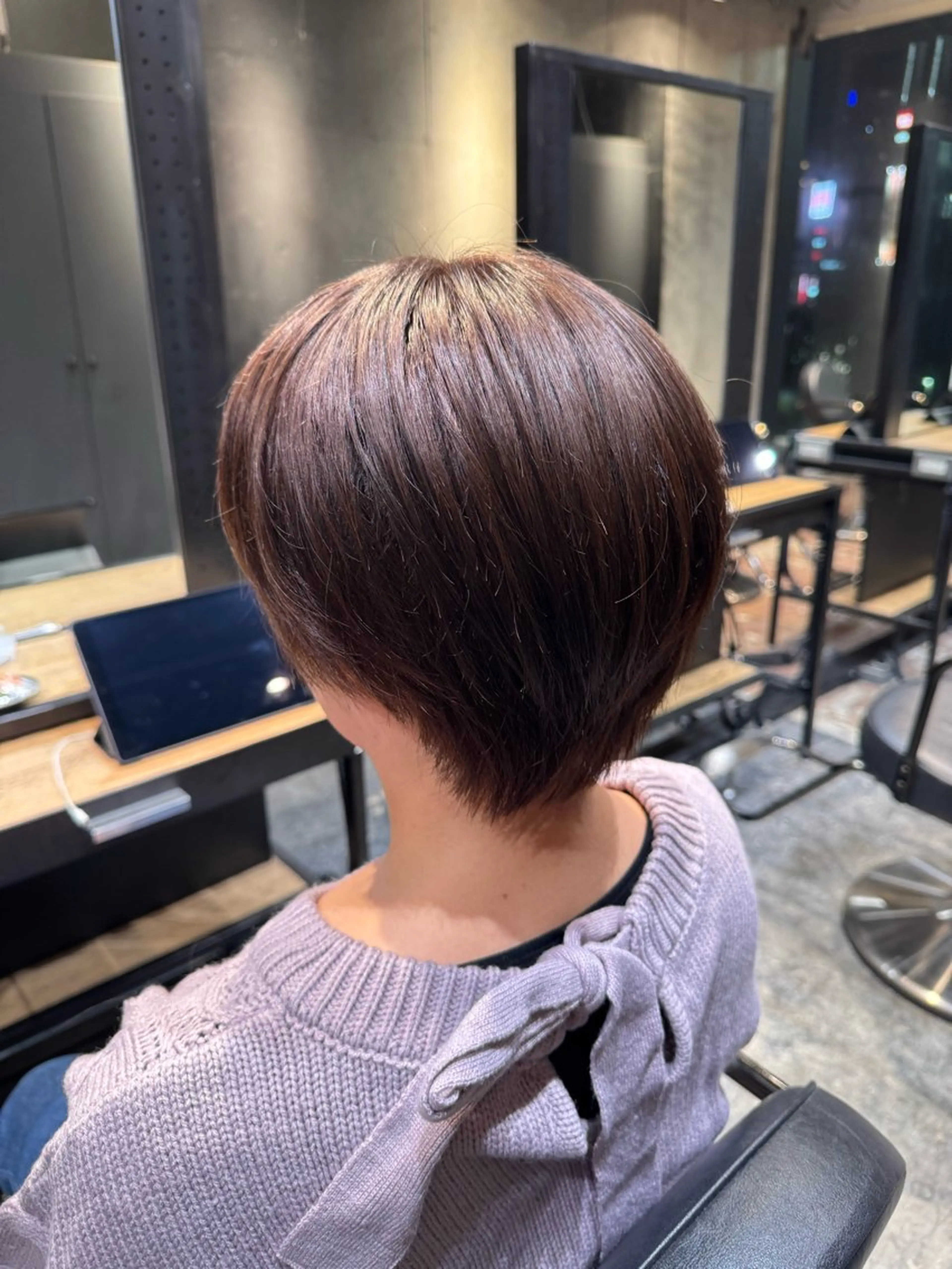 ショート ブリーチ/透明感 カラー🖤🪽みさきのヘアスタイル