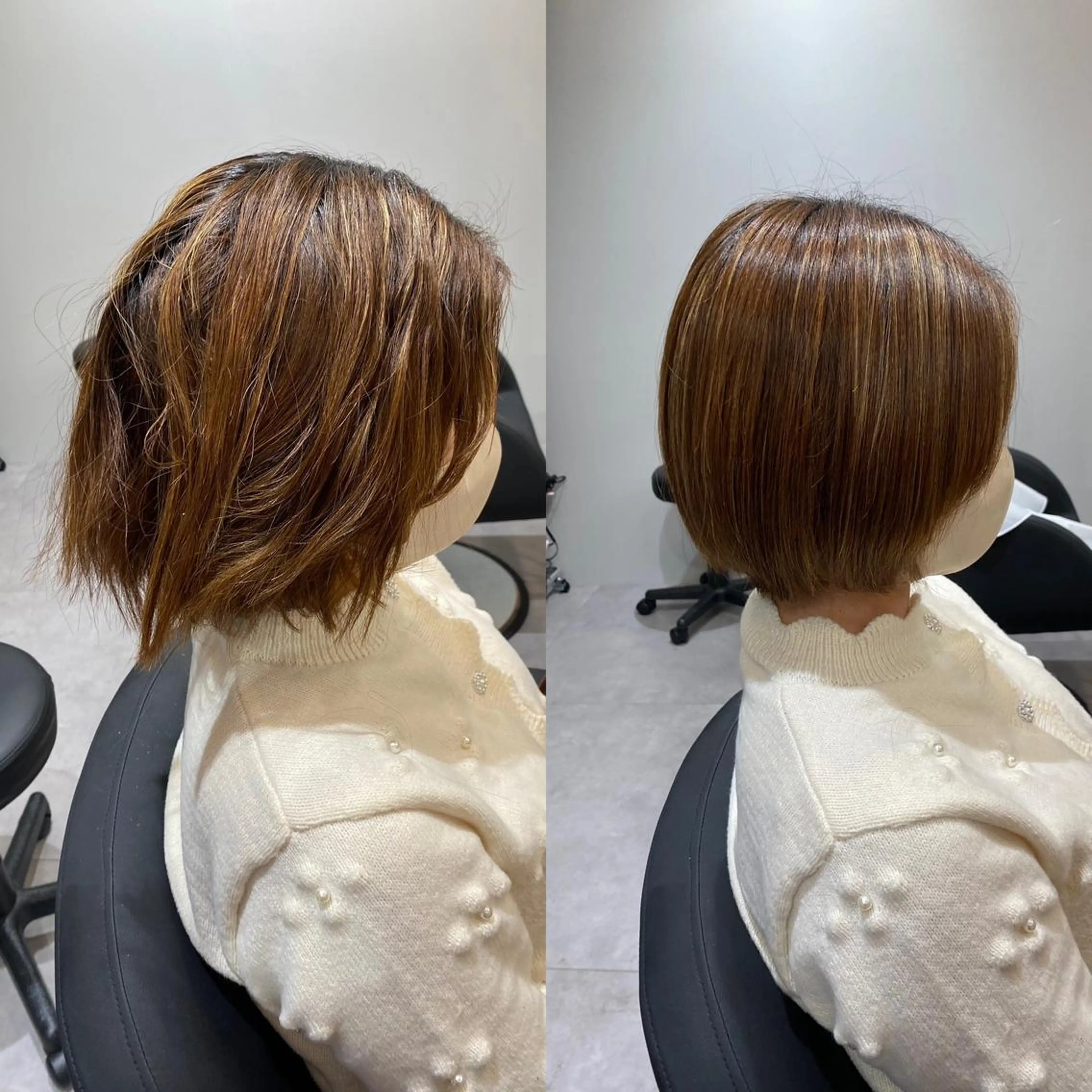 ショート 酸性ストレート マスイ カイセイのヘアスタイル