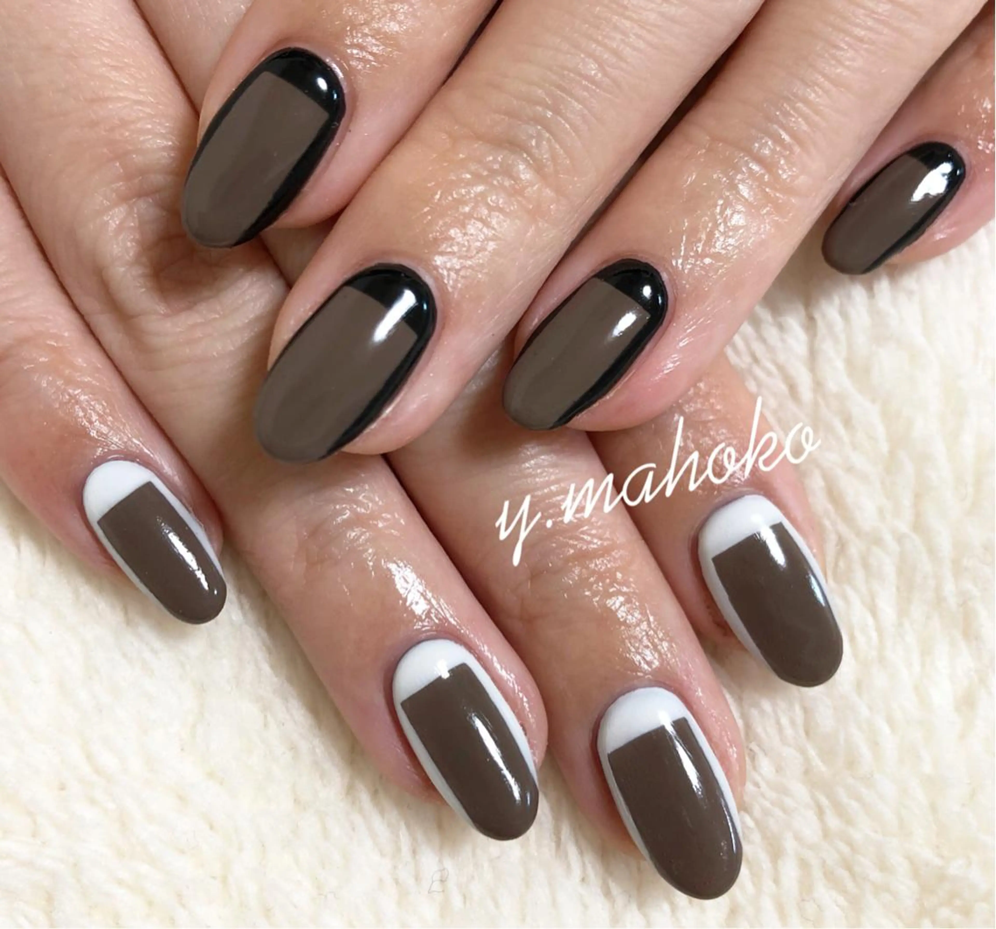 ネイル ハンドネイル パラジェル有/ 長さだし/mahoのネイルデザイン