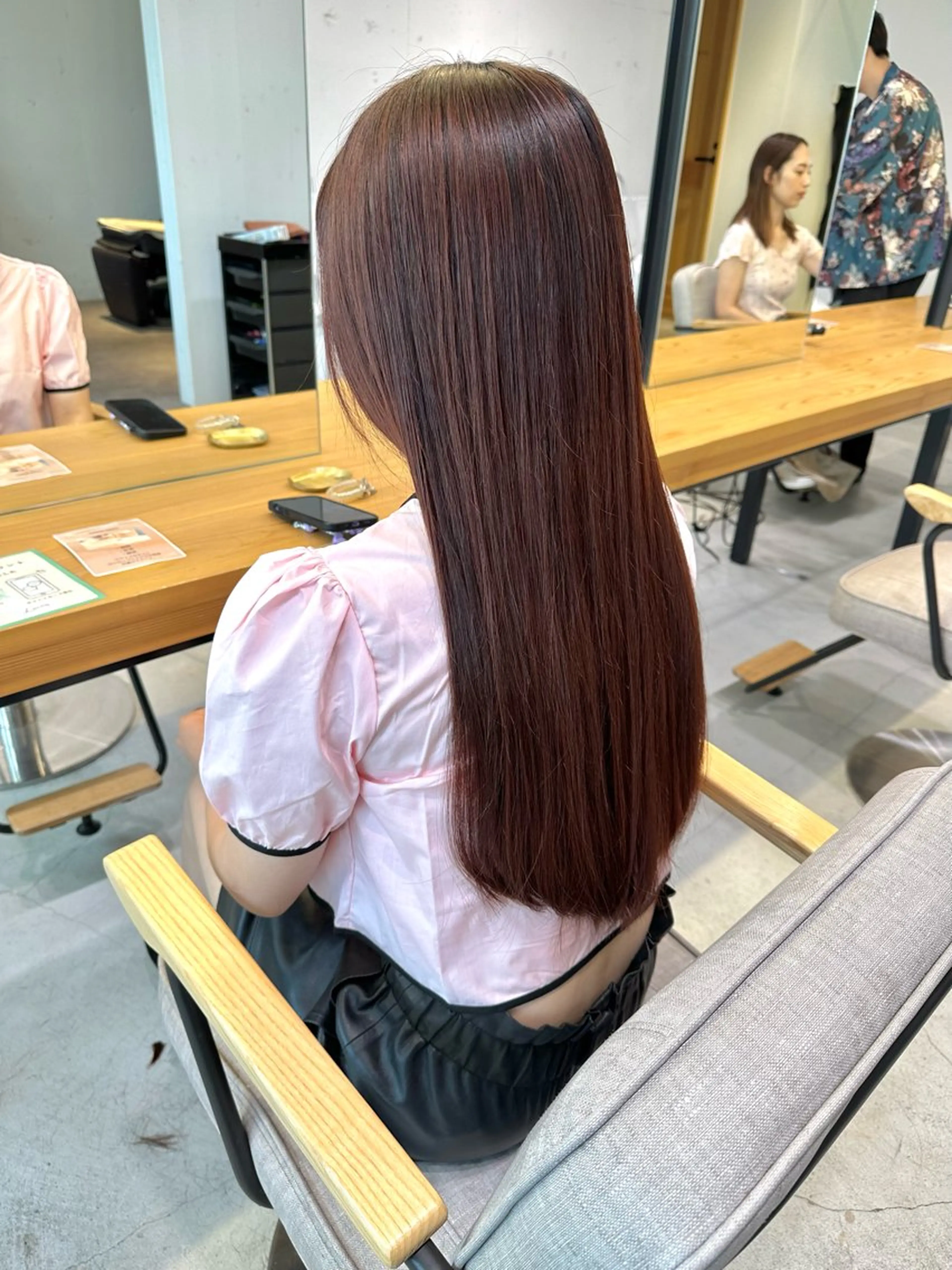 ロング カット ヘアカラー トリートメント 上野湧太 髪質改善/艶カラーのヘアスタイル