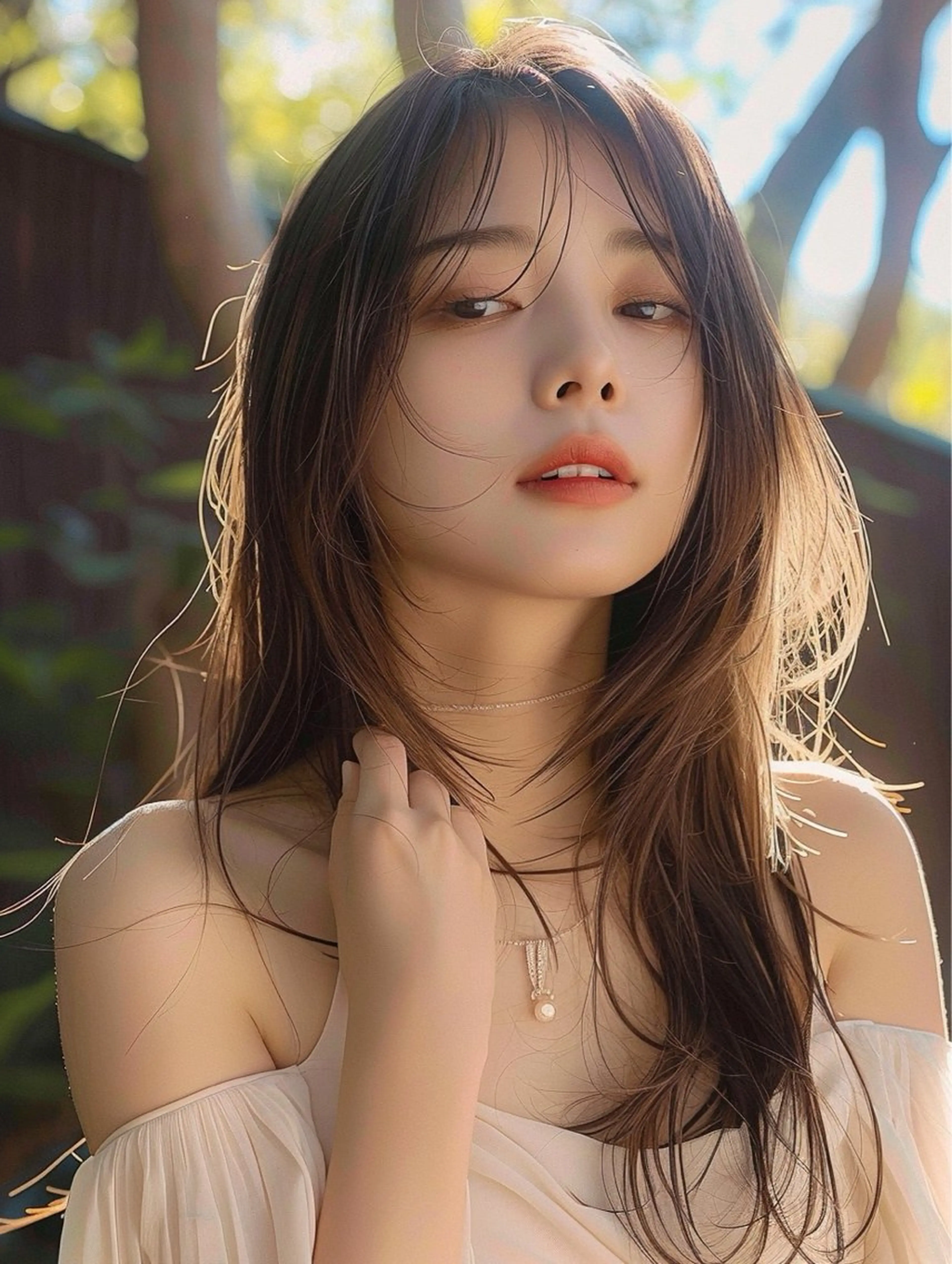 🌈ロングヘア限定🌈oneカラー➕毛先の整えカット🌈　　酸熱トリートメント　コテまきの写真