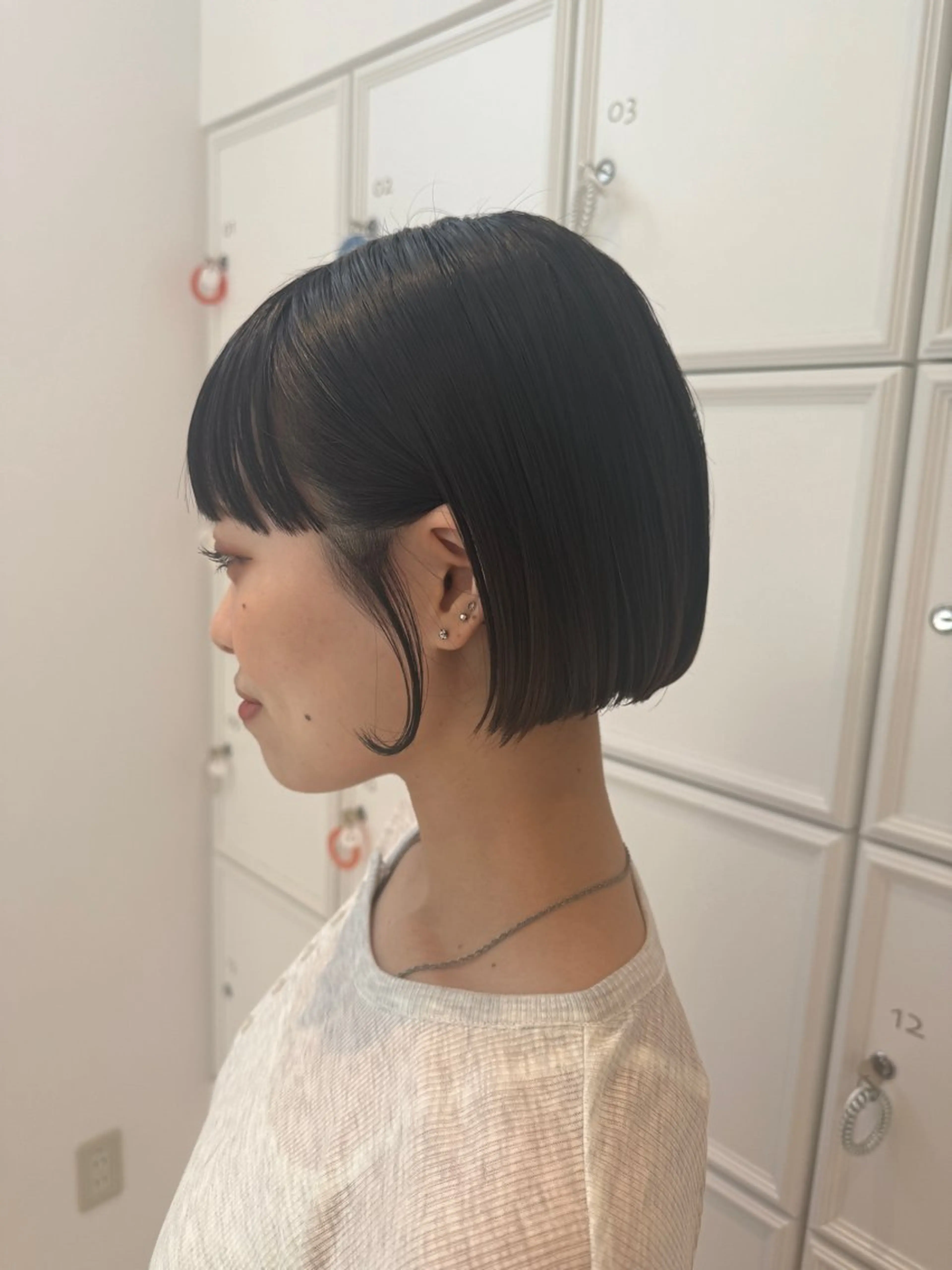 ショート ボブ カット 山下 優美のヘアスタイル