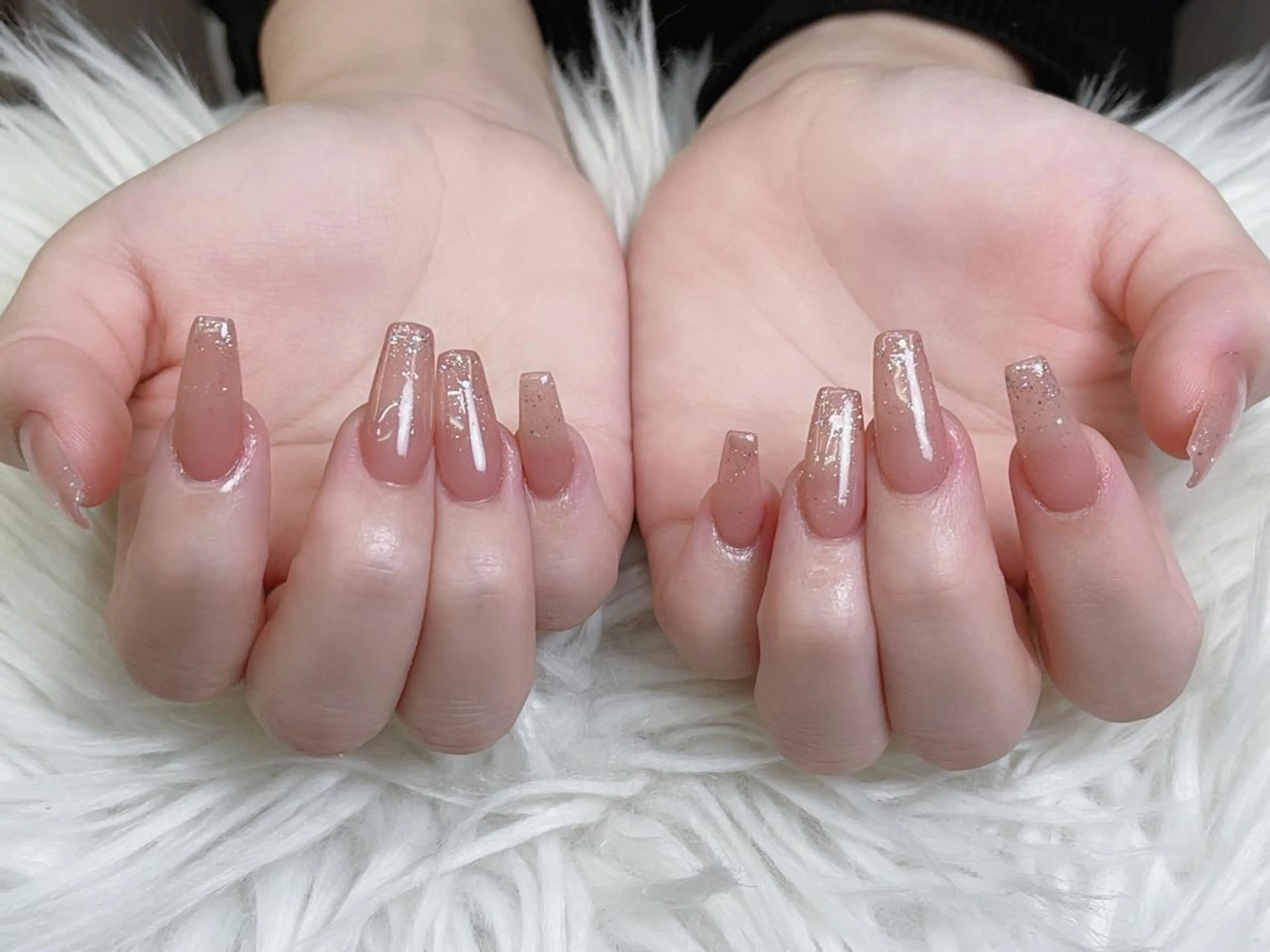 メンズ ネイル アートネイル フレンチネイル ジェルネイル キラキラネイル パラジェル Bloom kabukiのネイルデザイン