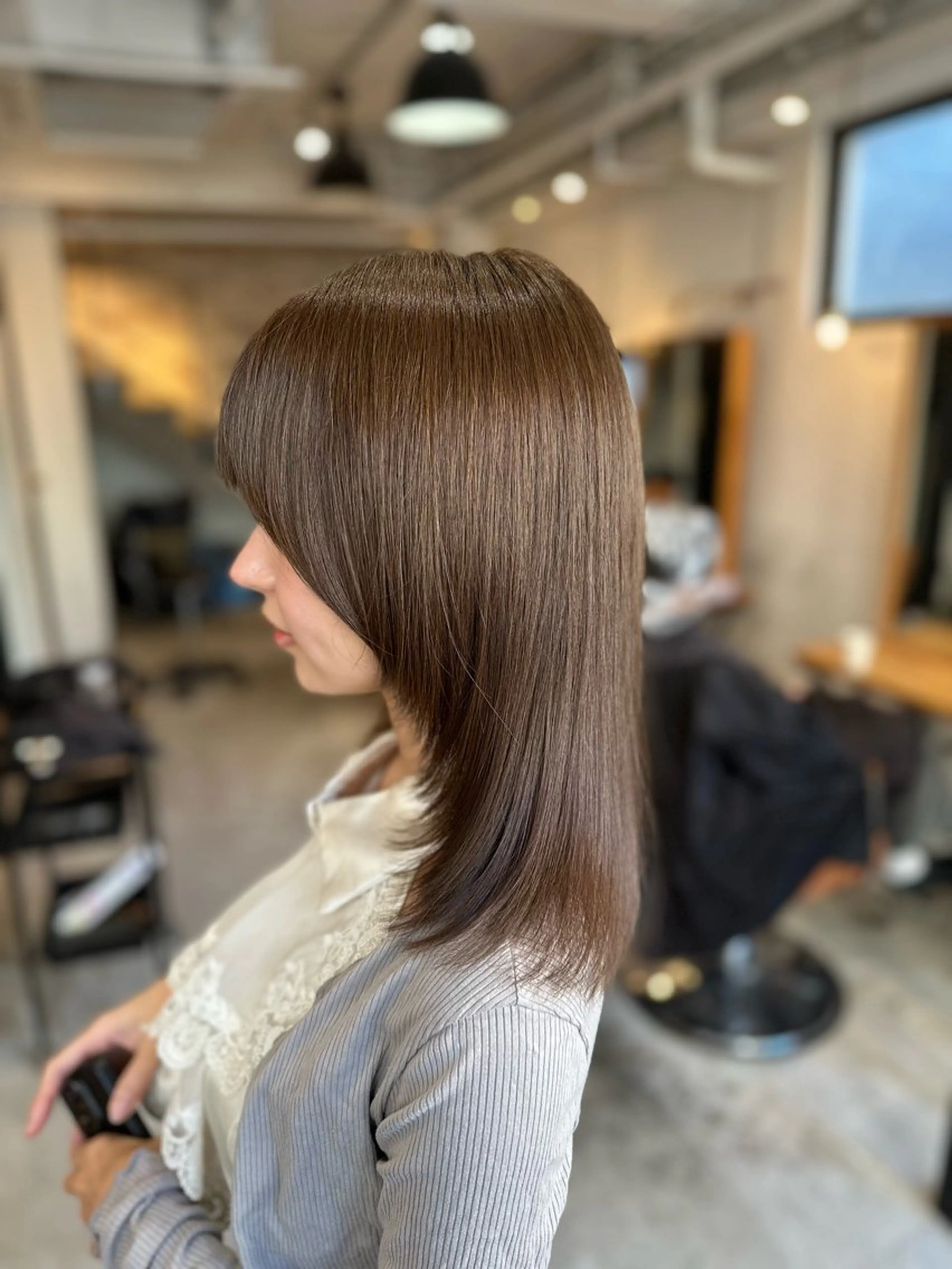 ミディアム カット ヘアカラー トリートメント 秋葉原　柏木絢汰 ✨当日予約okのヘアスタイル