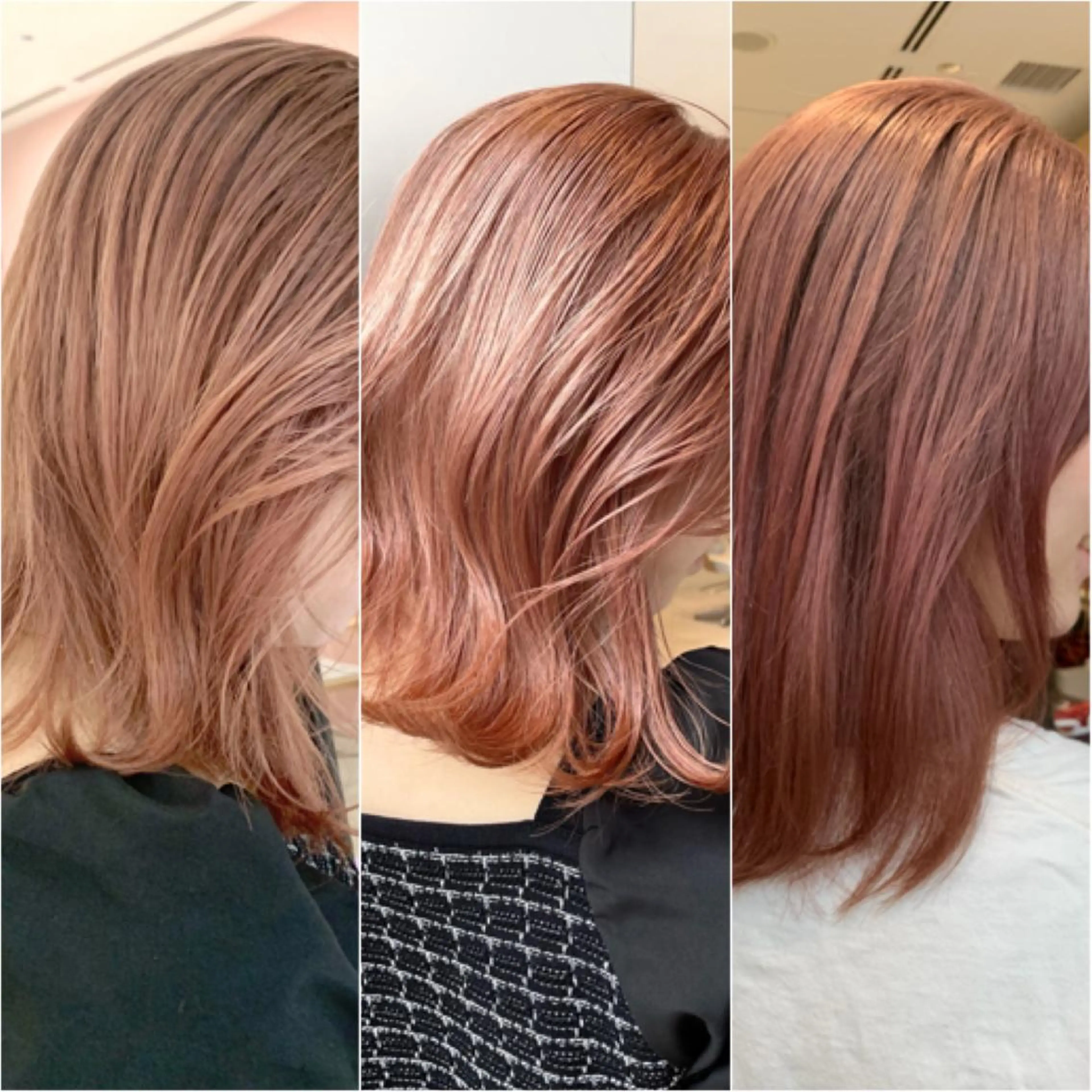 ミディアム カラー ベージュカラー 透明感カラー グレージュ ボブ ヘアカラー トリートメント ヘアセット レイヤー専門家 ダブルカラー修のヘアスタイル