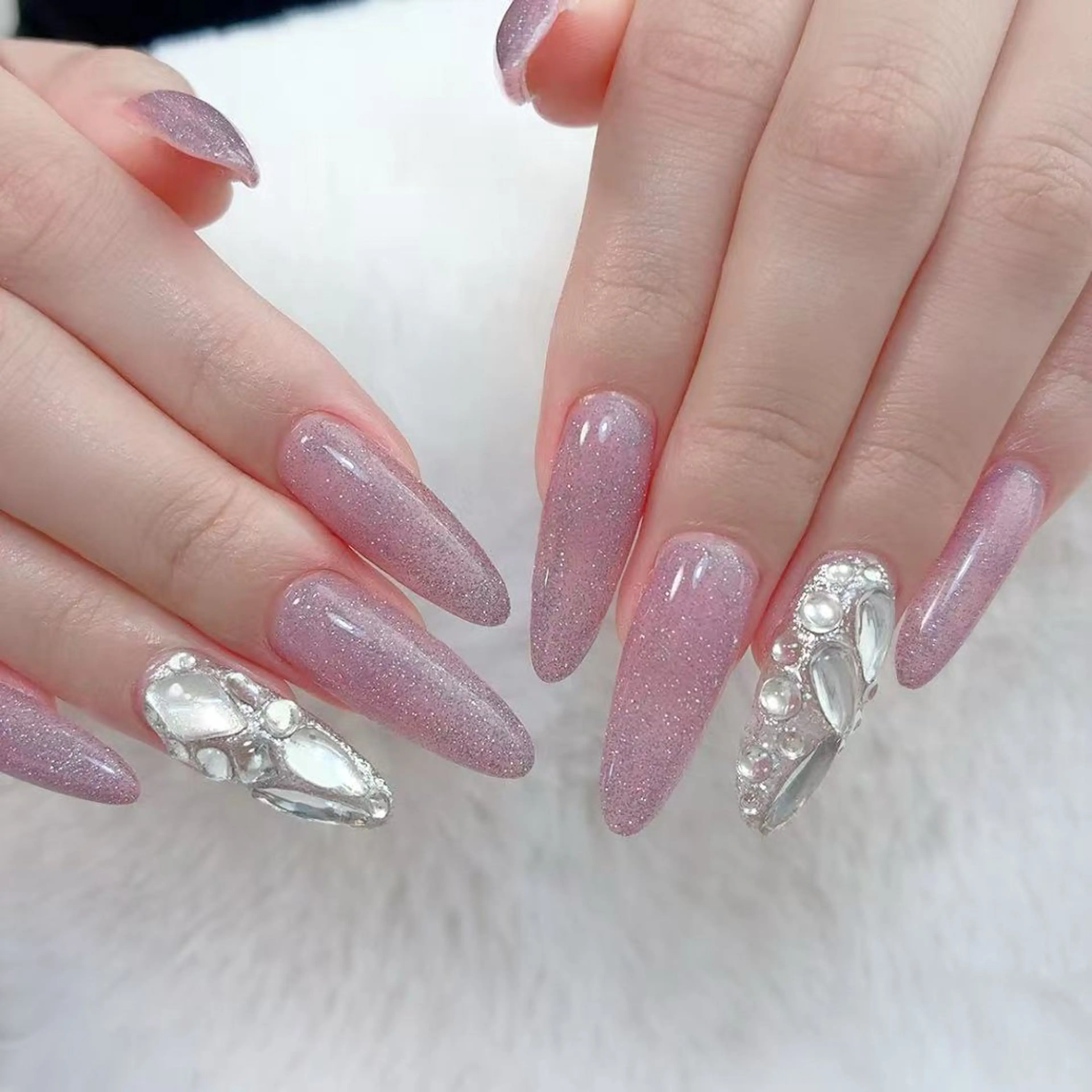 ネイル アートネイル フットネイル ジェルネイル マグネットネイル 持ち込み ハンドネイル B·U Nail大宮 長さだし専門店のネイルデザイン