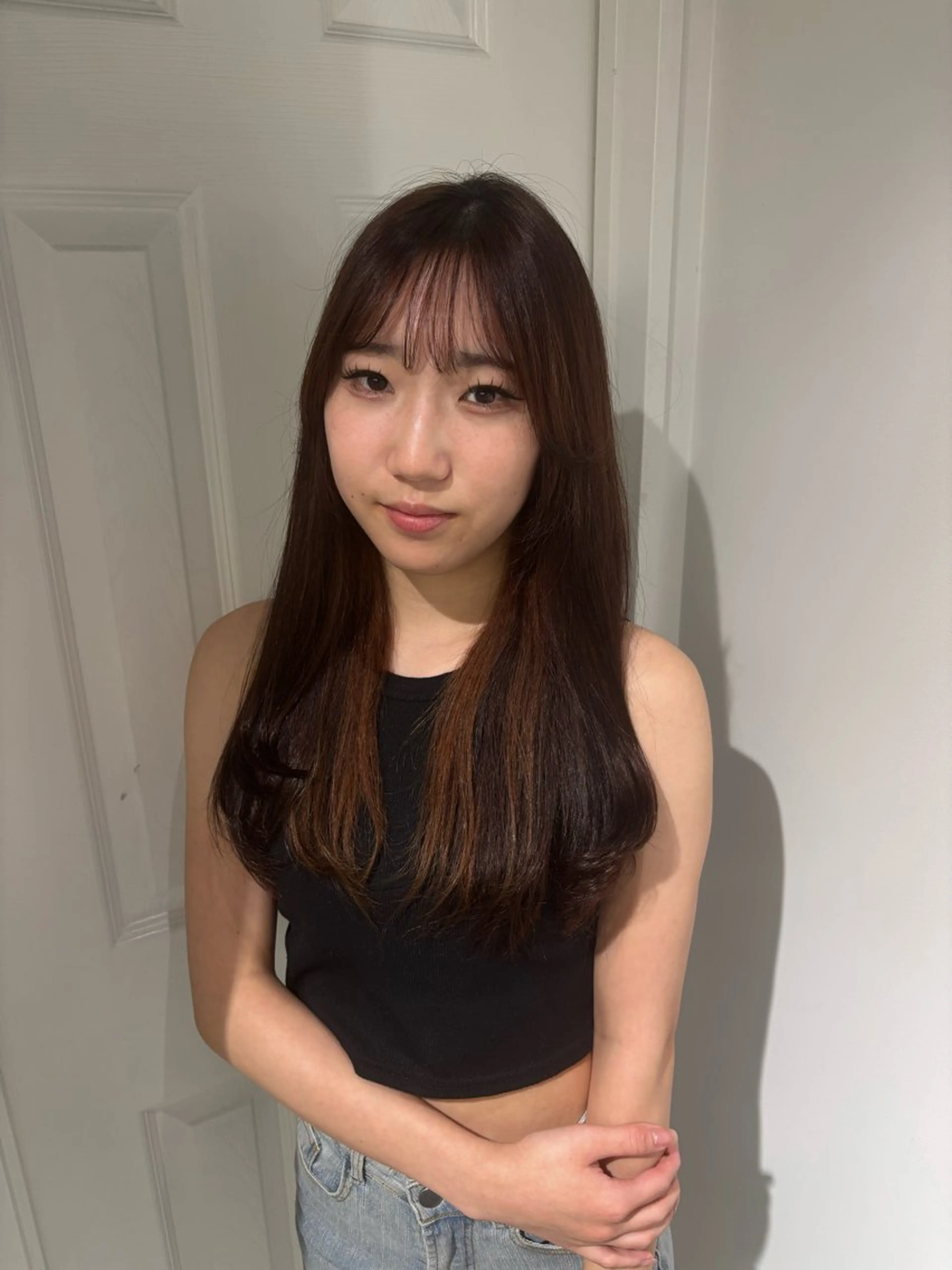 カラー ブリーチ ケアブリーチ デザインカラー ダブルカラー イヤリングカラー 酸性ストレート /ハイトーン/つばさのヘアスタイル