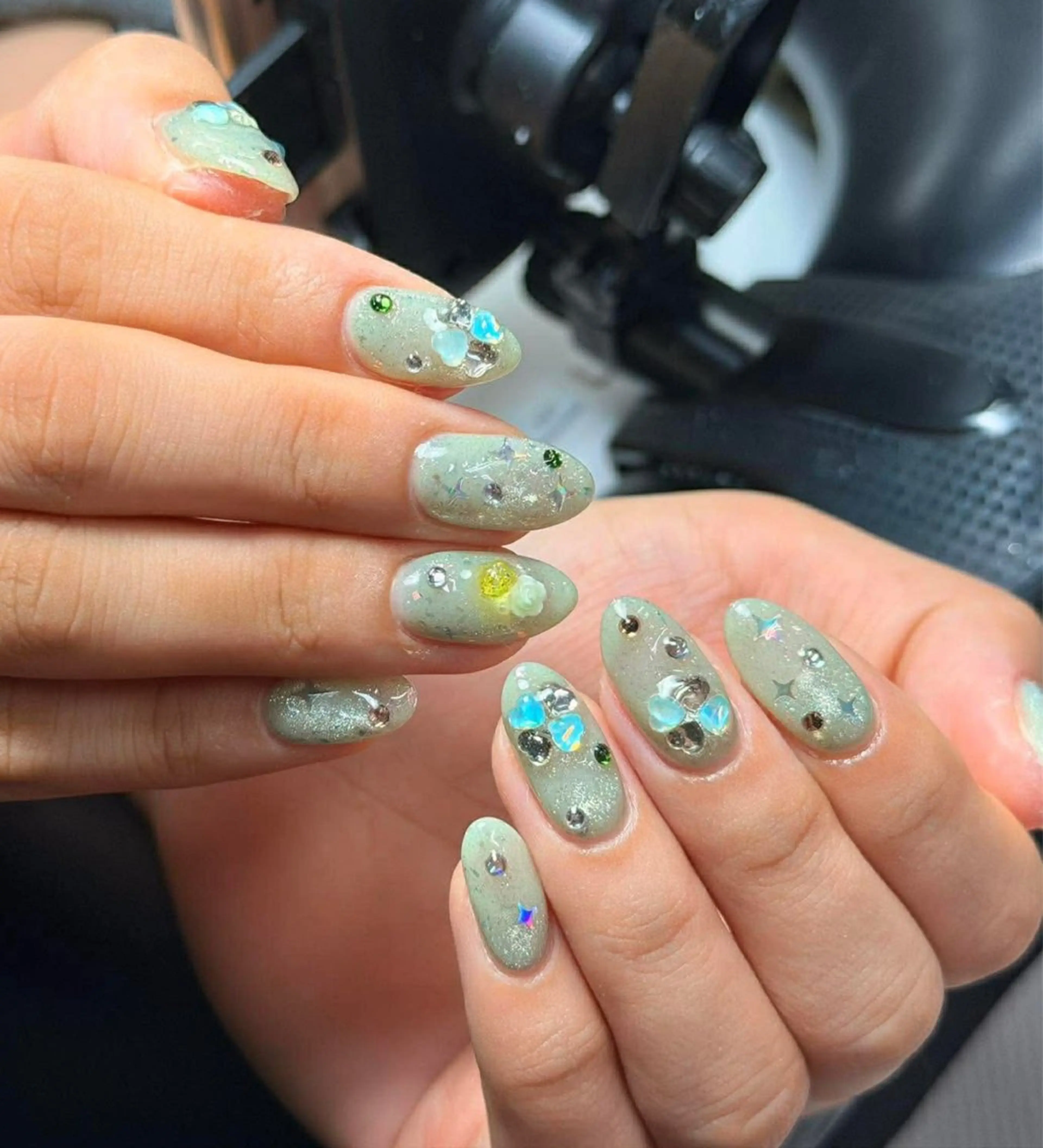 ネイル 韓国ネイル 持ち込み ニュアンスネイル ネイルチップ ハンドネイル Tini ANA.CHUOのネイルデザイン