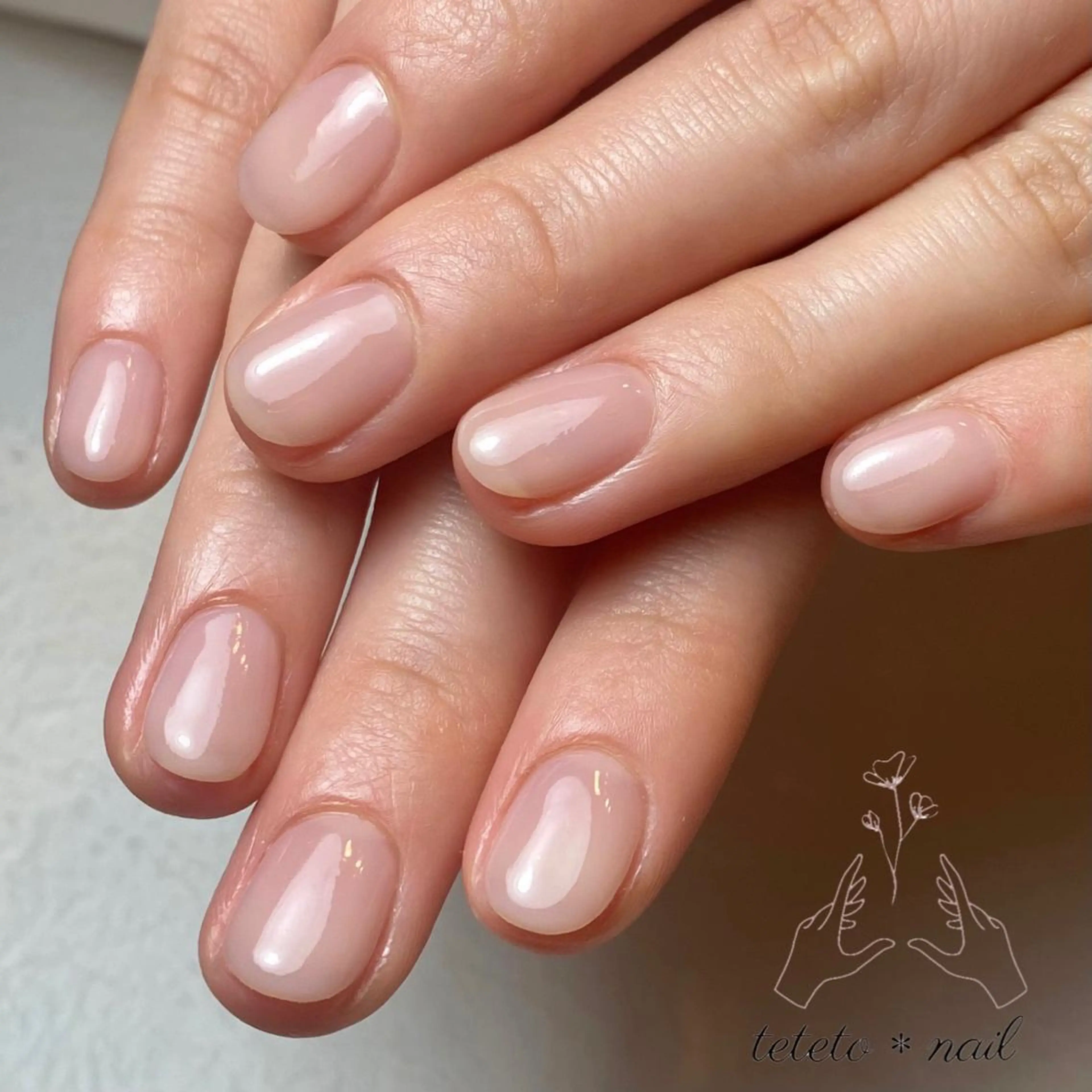 ネイル 氷ネイル・うるうるネイル ハンドネイル teteto*nail所属・テテト *ネイルのネイルデザイン