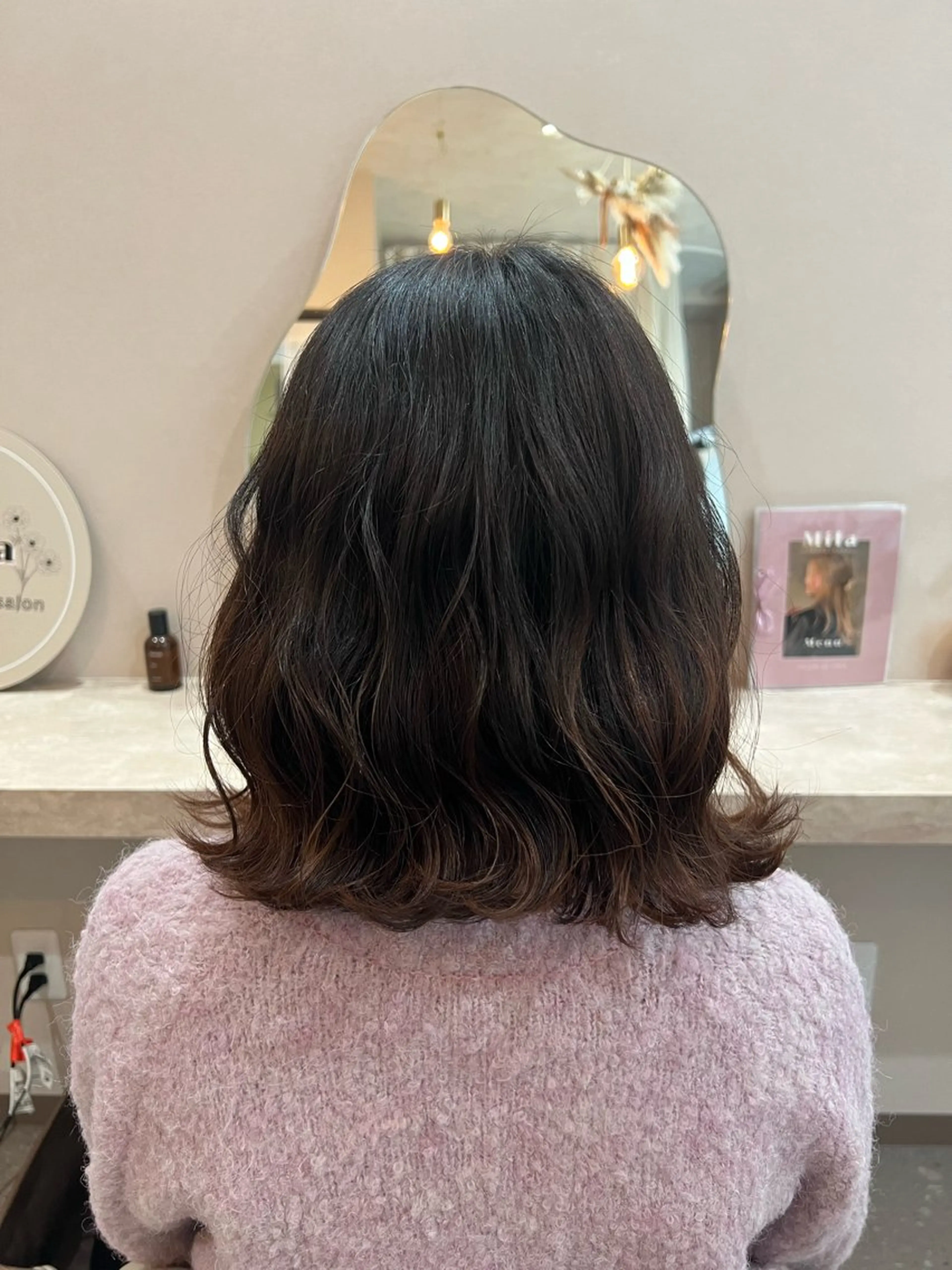 ミディアム Mila misakiのヘアスタイル