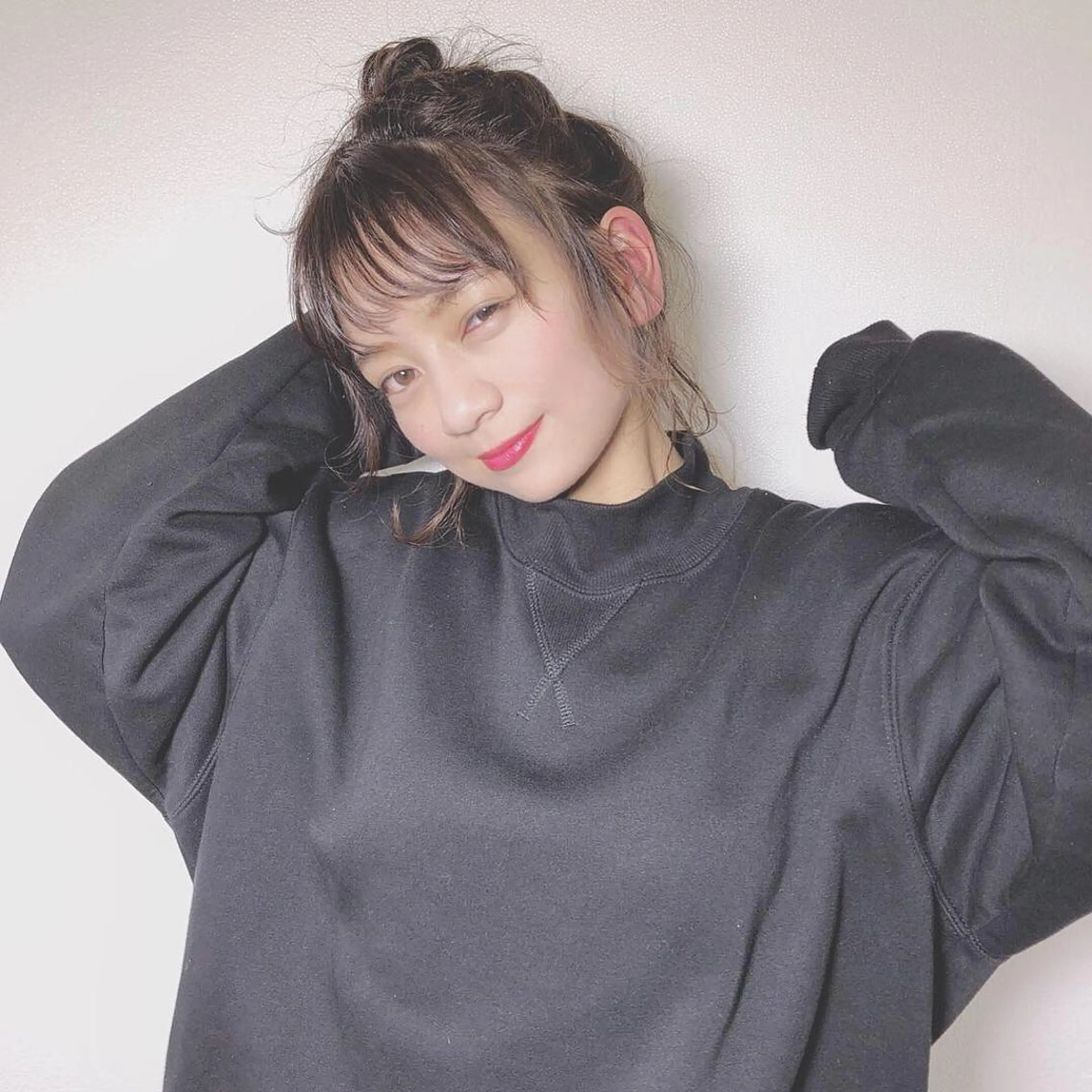 ミディアム ヘアアレンジ 店長/mao/ 前髪/顔周りカットのヘアスタイル