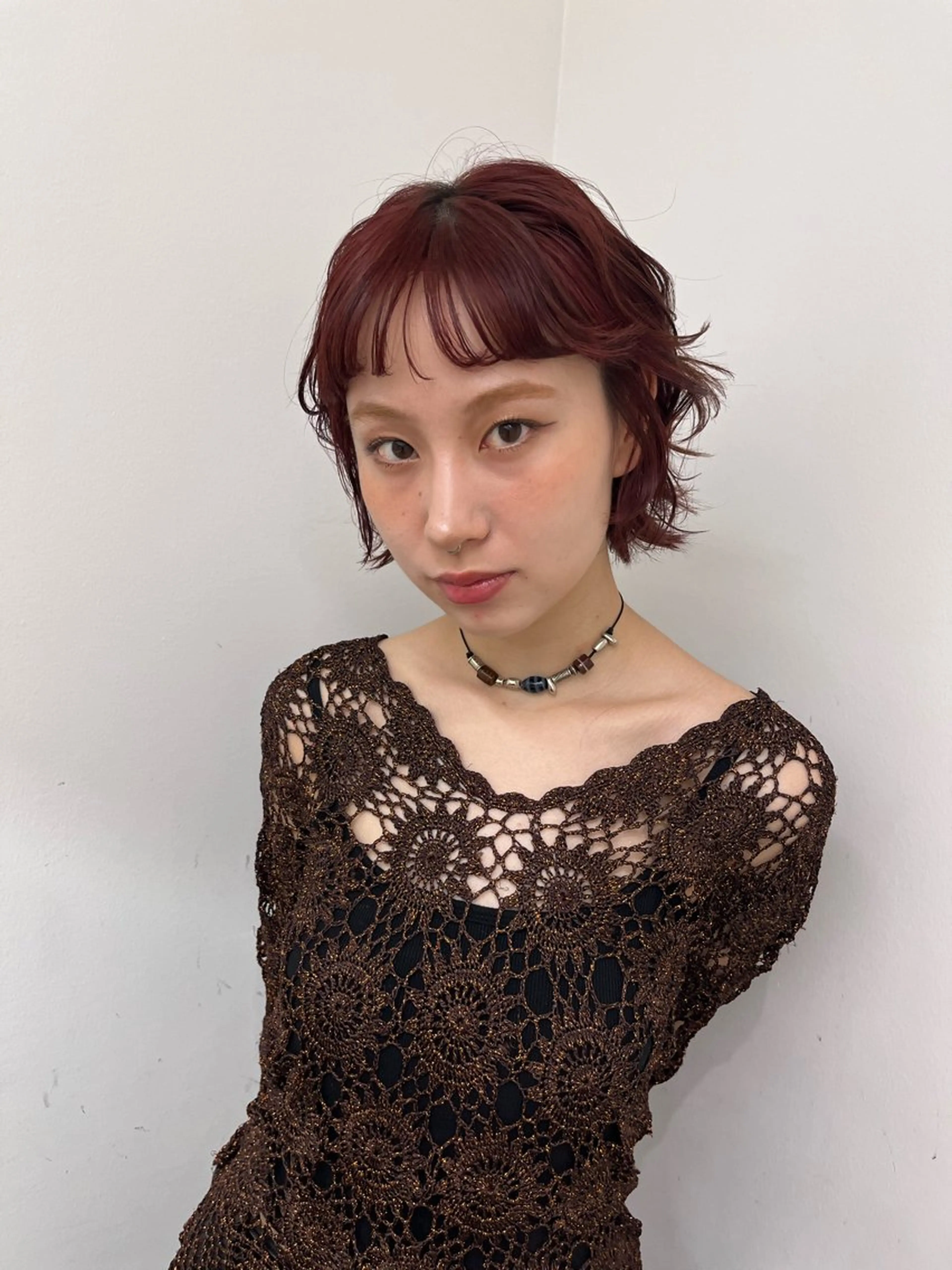 ショート カラー riri 🎀ナチュラル/縮毛のヘアスタイル