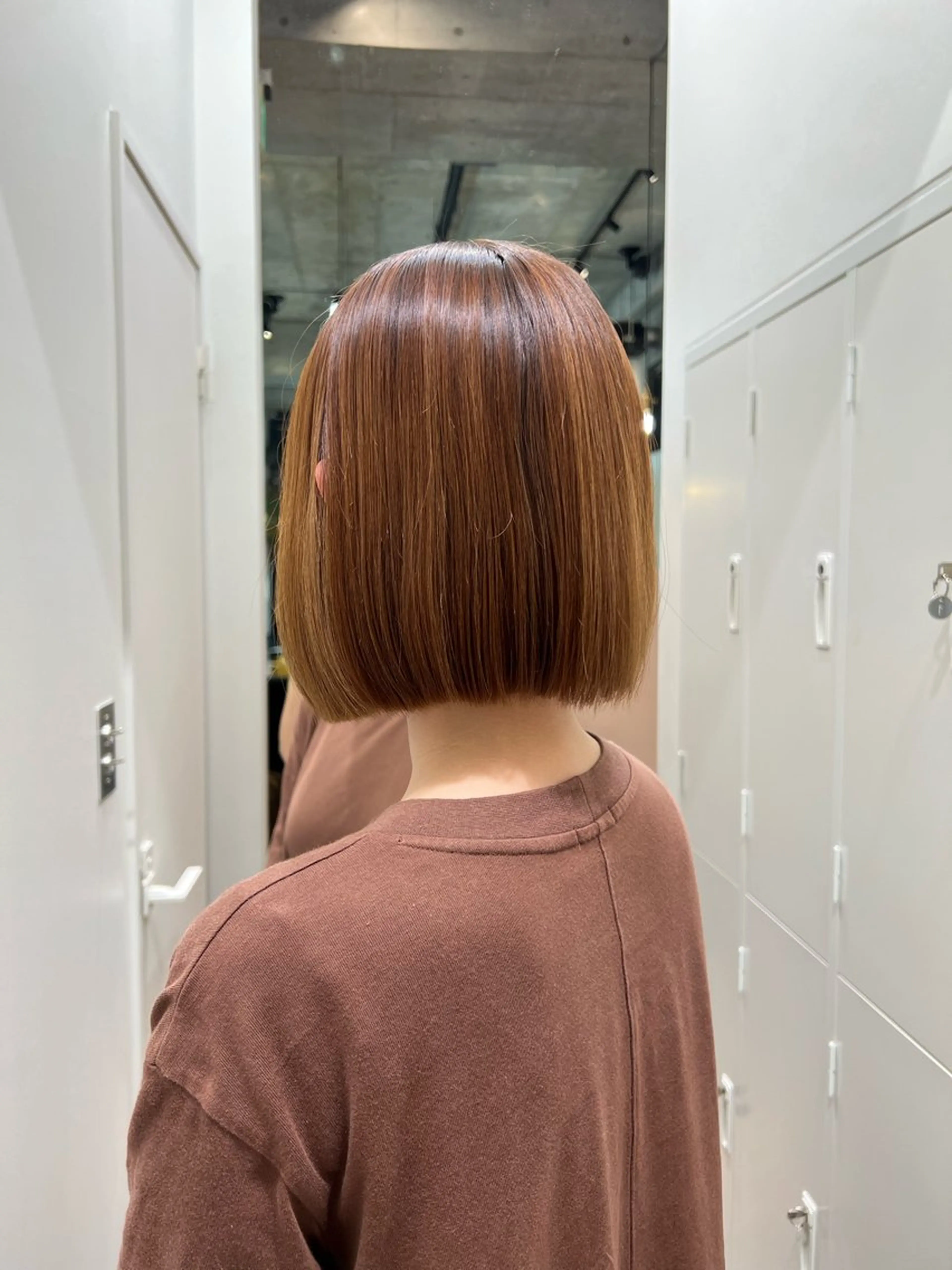 ミディアム カット ヘッドスパ カコ/レイヤーカット ヘアアレンジのヘアスタイル