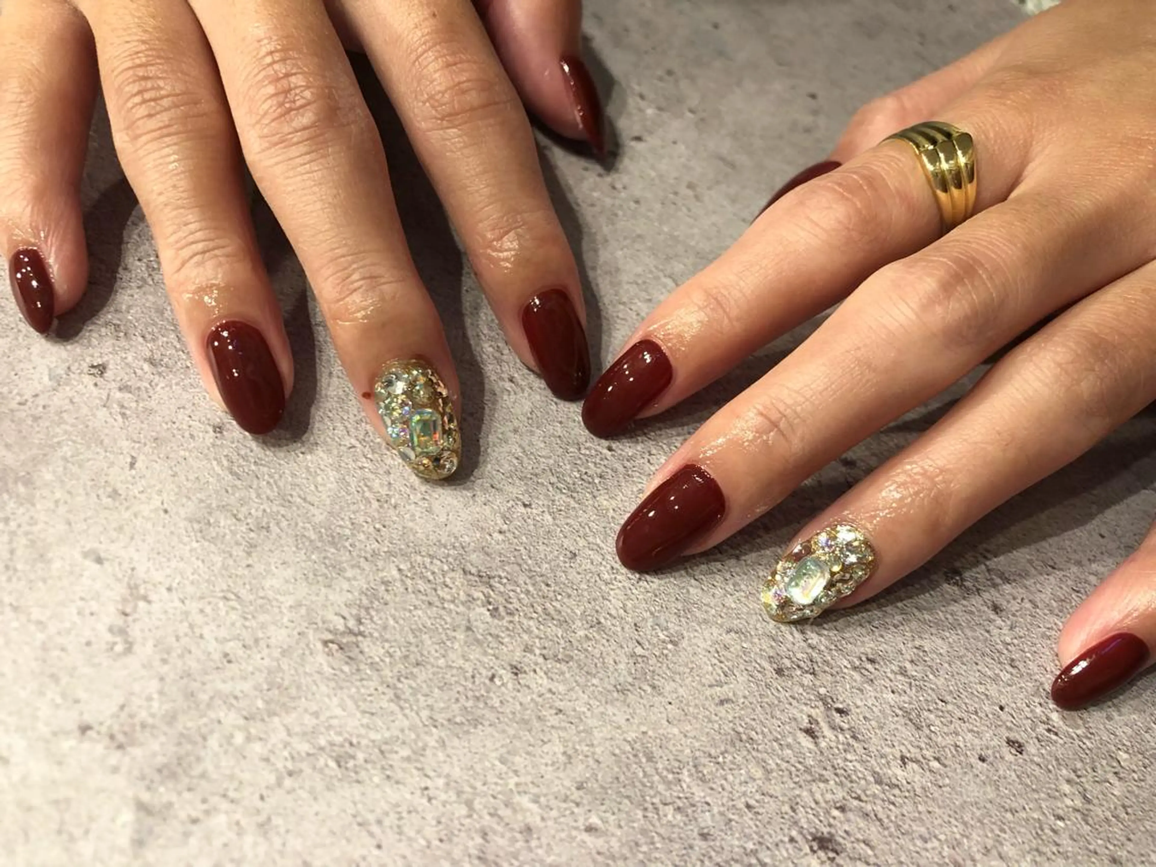 ネイル パラあり！フィルイン 美フォルムのネイルデザイン