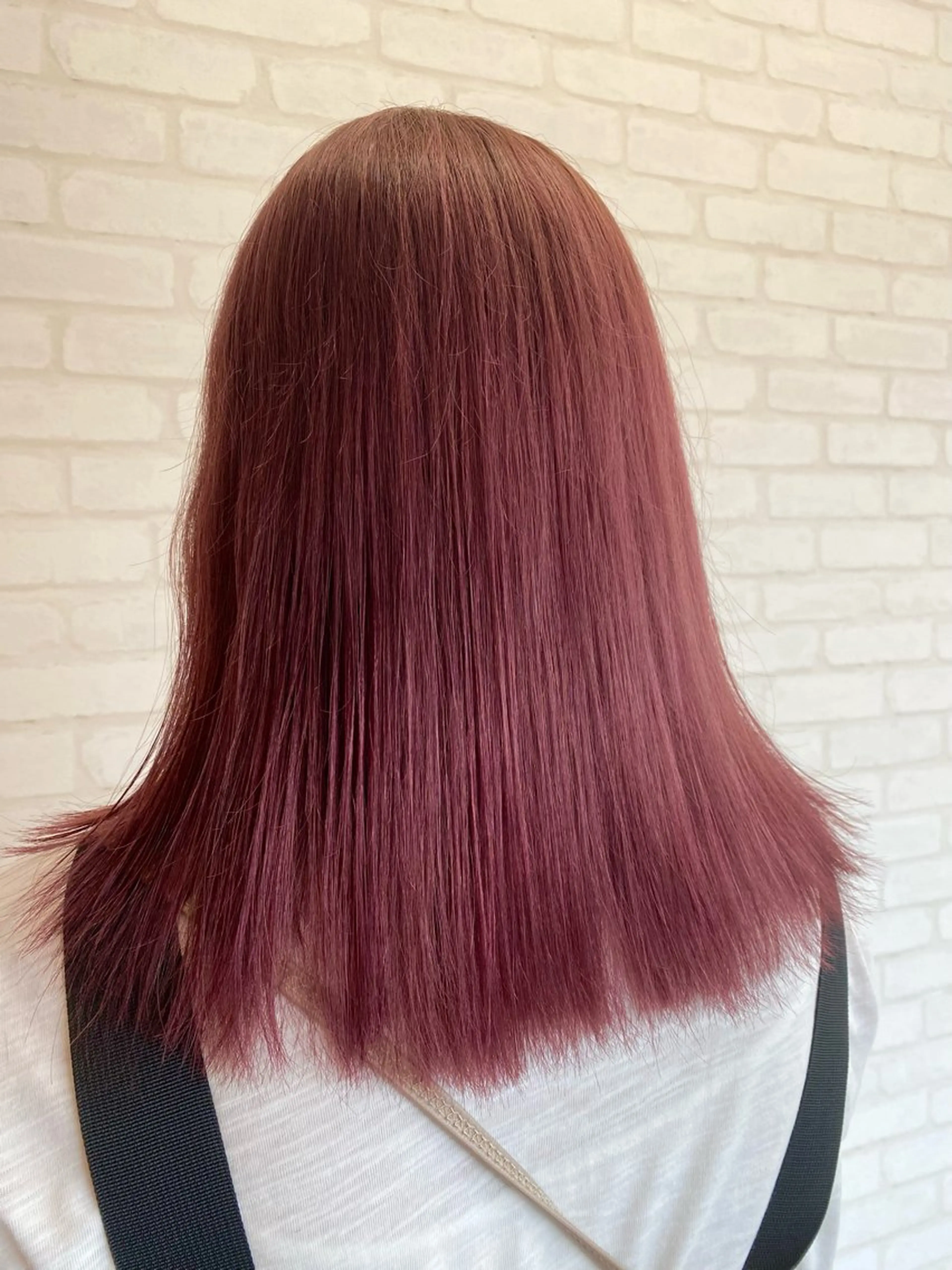 セミロング カラー ブリーチ トリートメント カット ヘアカラー トリートメント THETAふじみ野 野宮のヘアスタイル