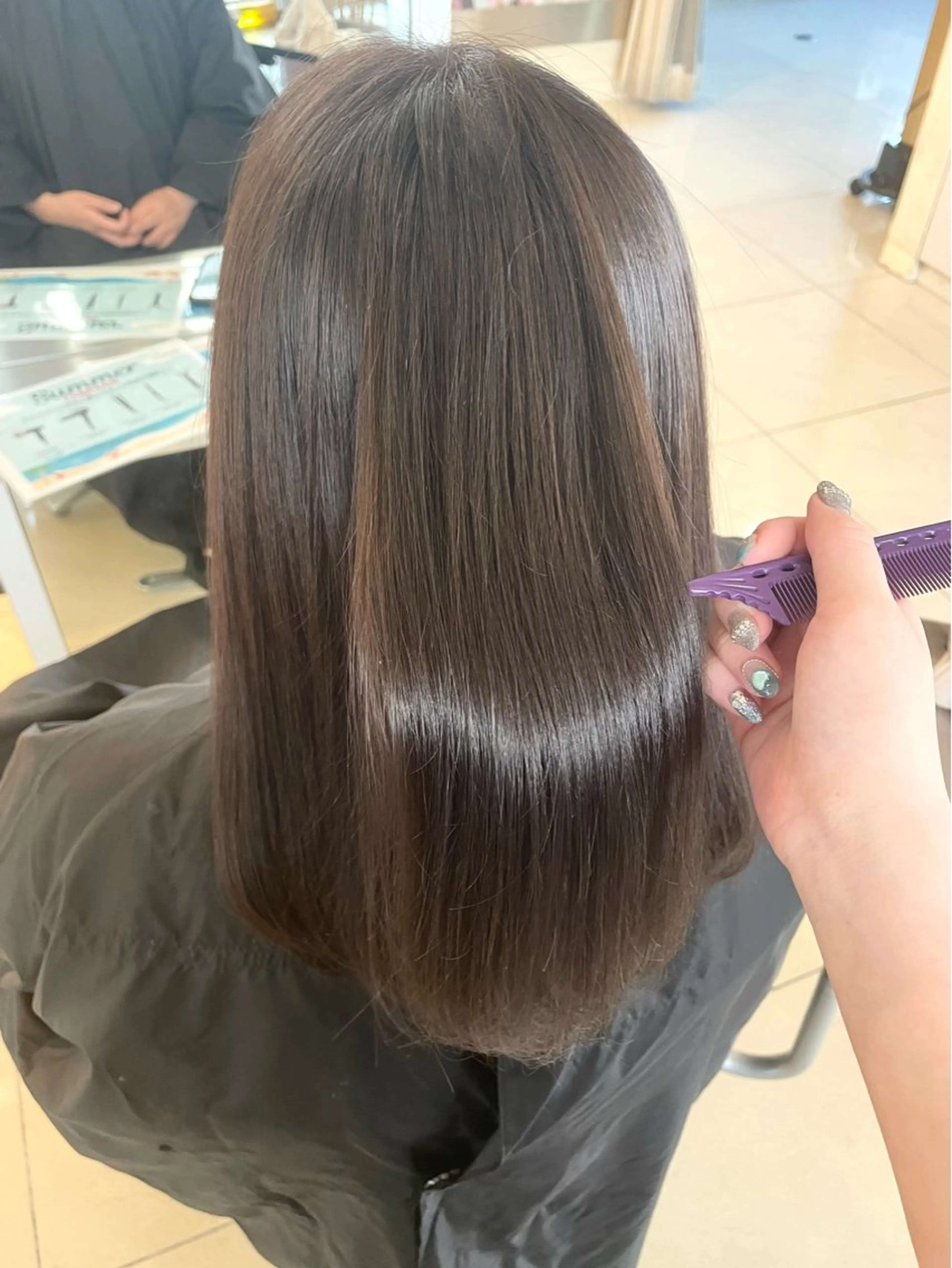 【🎀新規様限定クーポン🎀】カラーエステ➕Aujuaトリートメント付き🎀✨️髪質改善配合❣️の写真