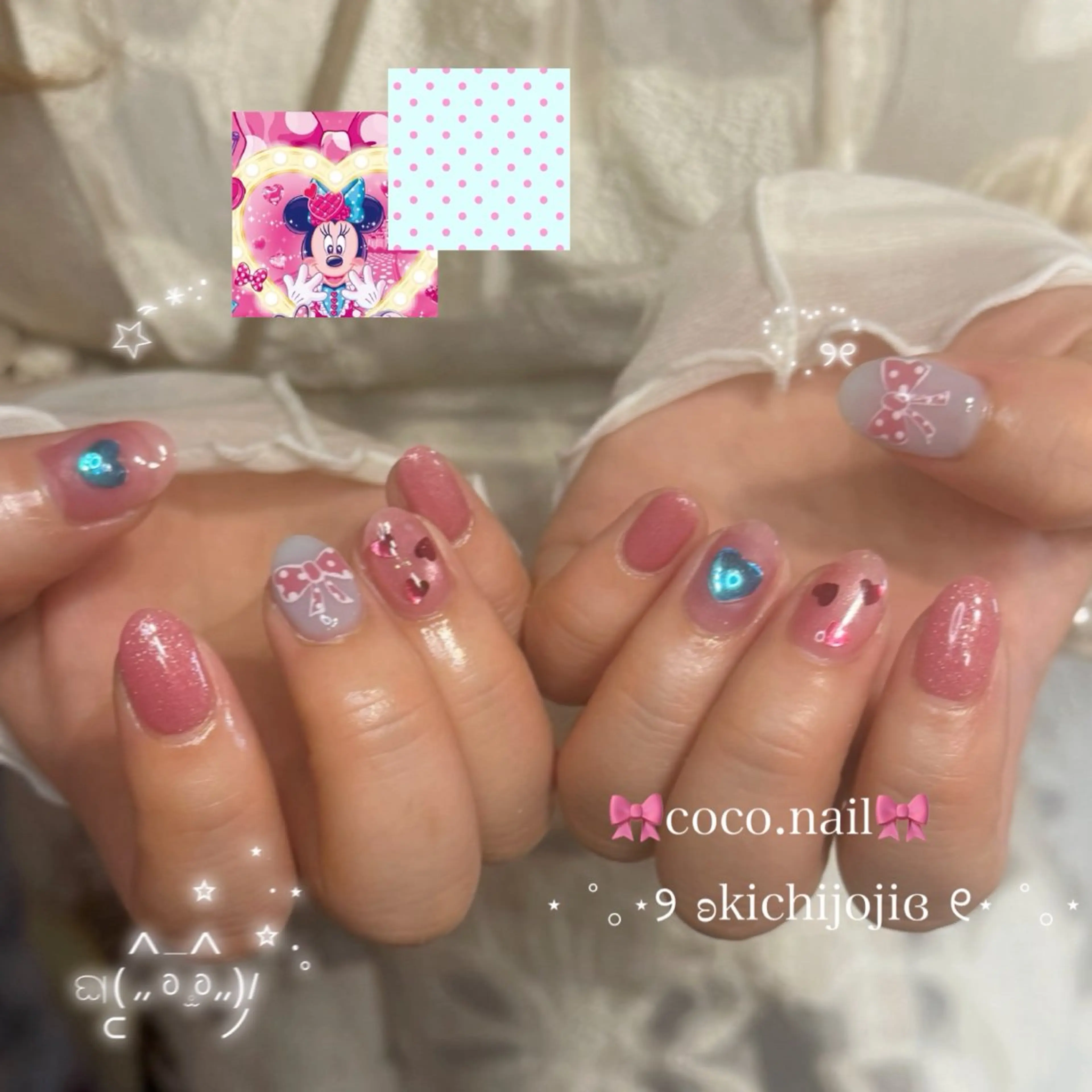 ネイル ハンドネイル coco.nail/ y2k/ワンホンのネイルデザイン