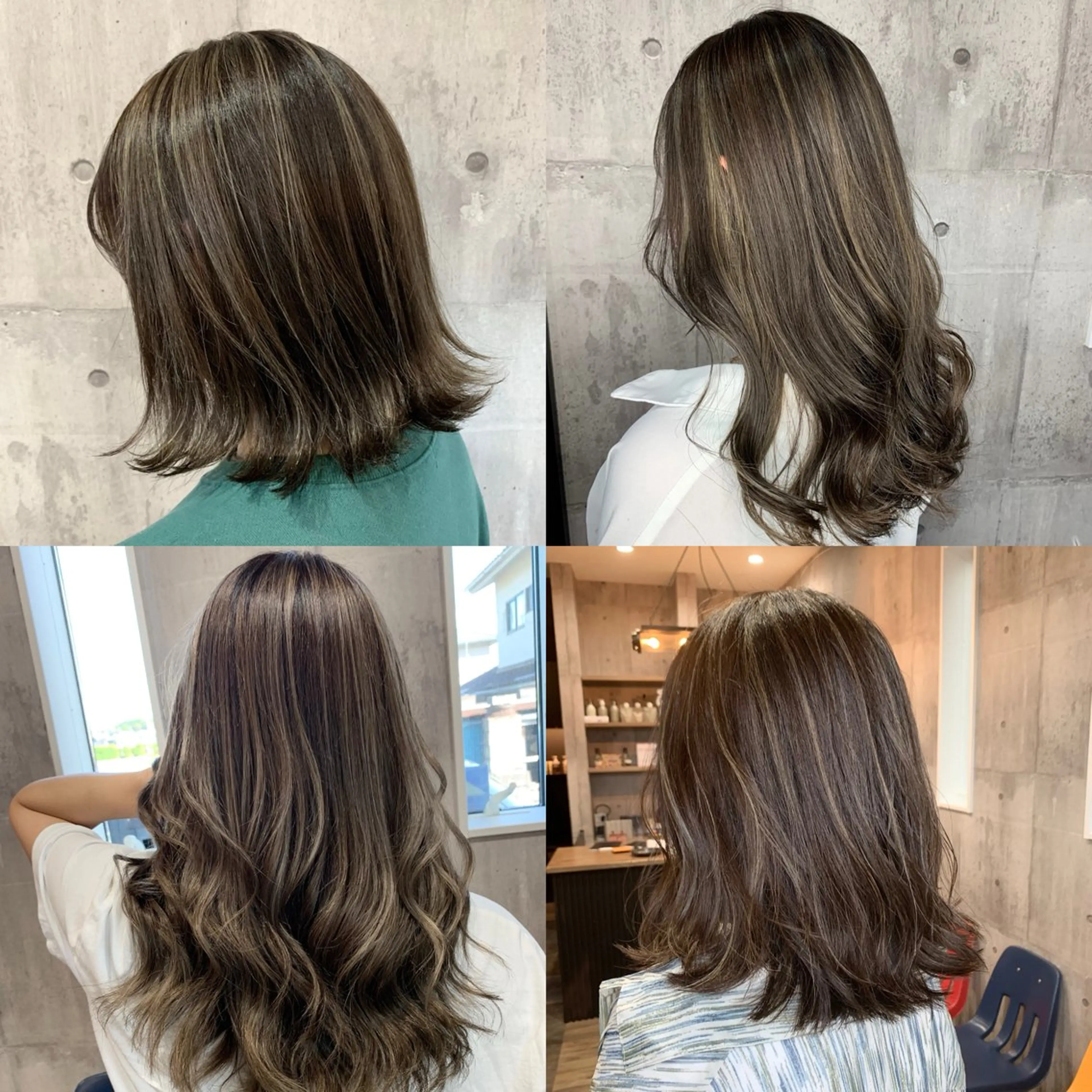 ミディアム カット ヘアカラー yoshihara yuukiのヘアスタイル