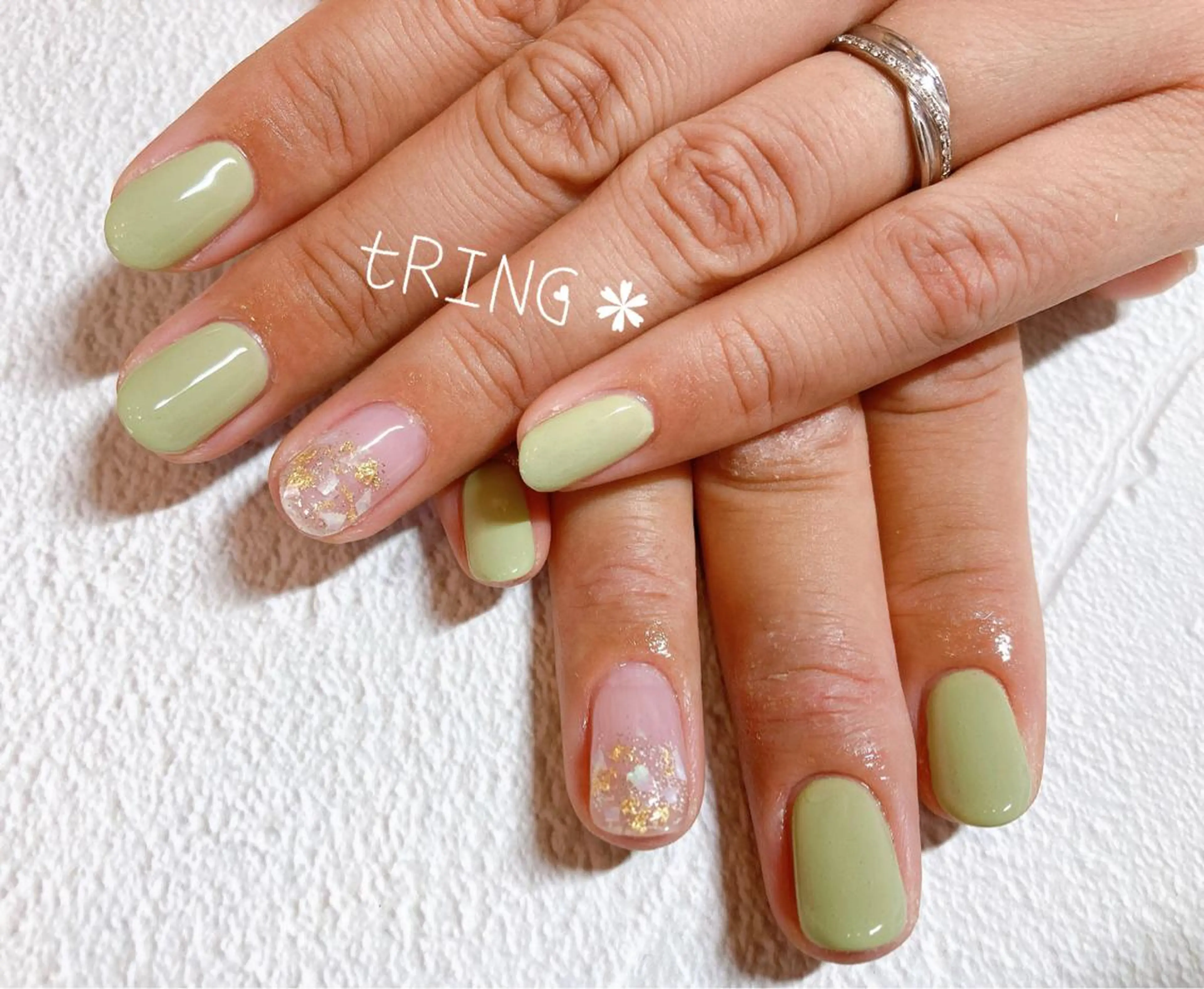 ネイル ハンドネイル tRING＊ しいの木台のネイルデザイン