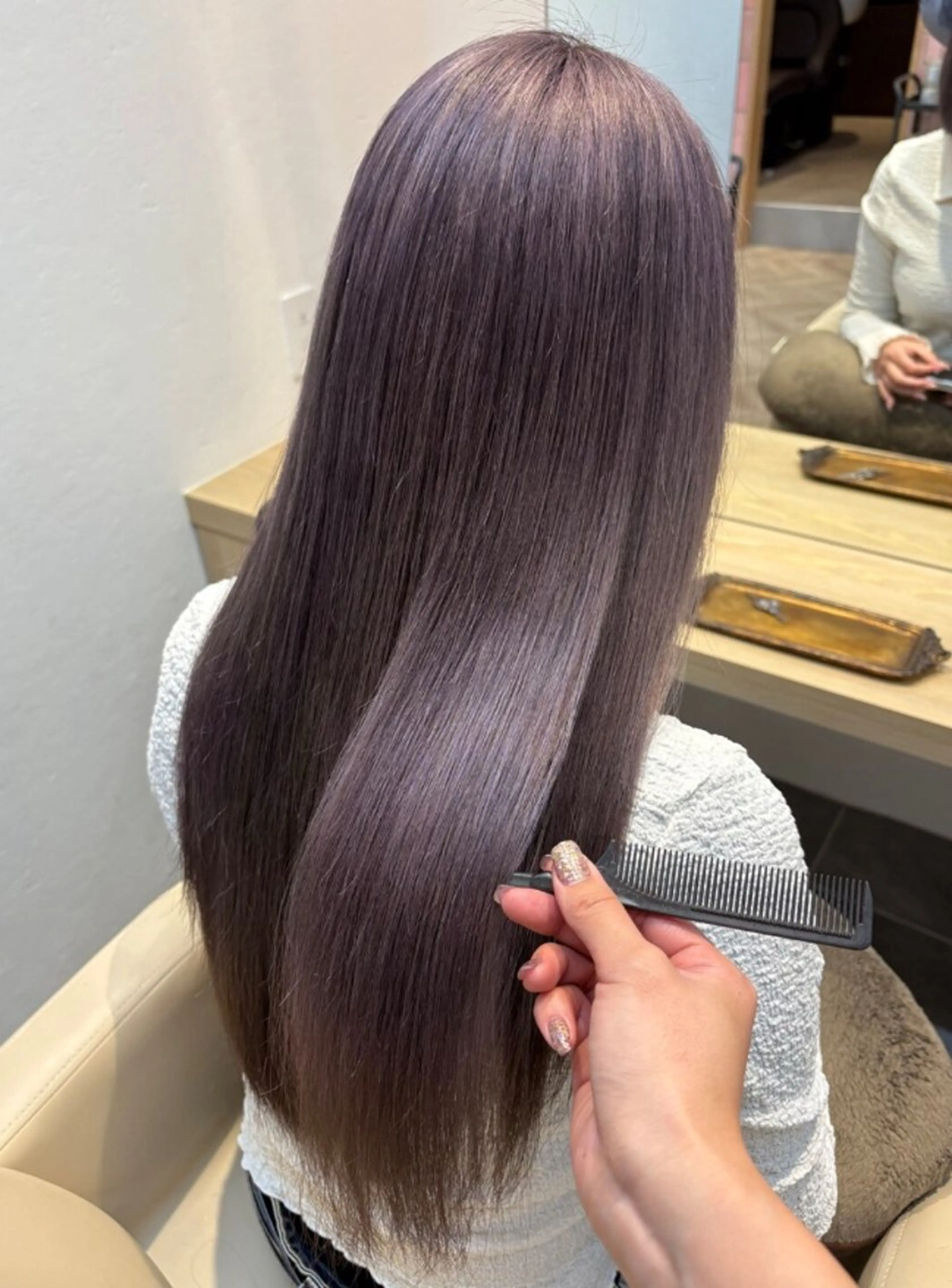 ロング カット ヘアカラー トリートメント 似合わせ ｜レイヤー 🪽ayanaのヘアスタイル