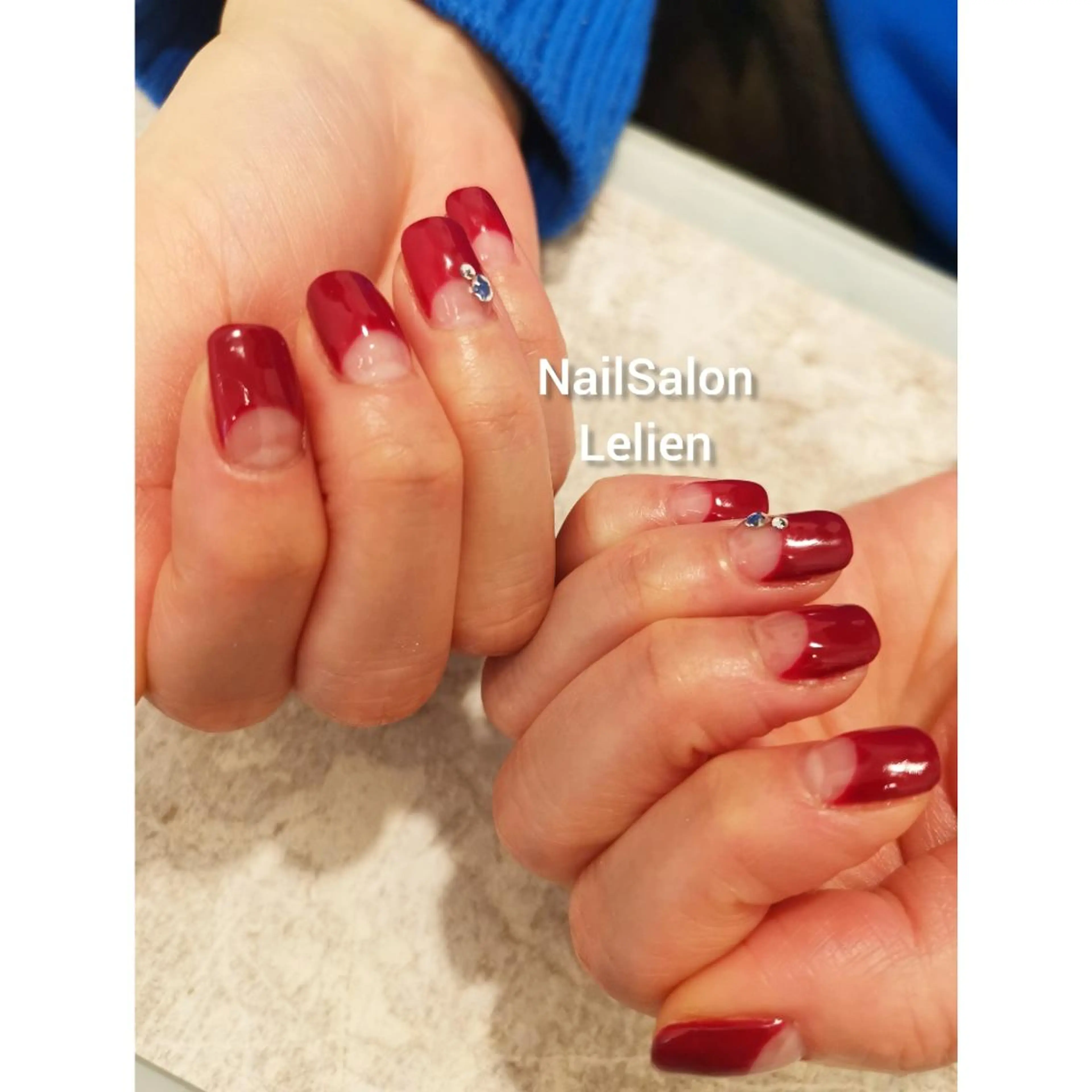 ネイル フレンチネイル 逆フレンチ ハンドネイル 人気エリア💖完全個室【ルリエ】所属・ネイルサロン Lelienルリエのネイルデザイン