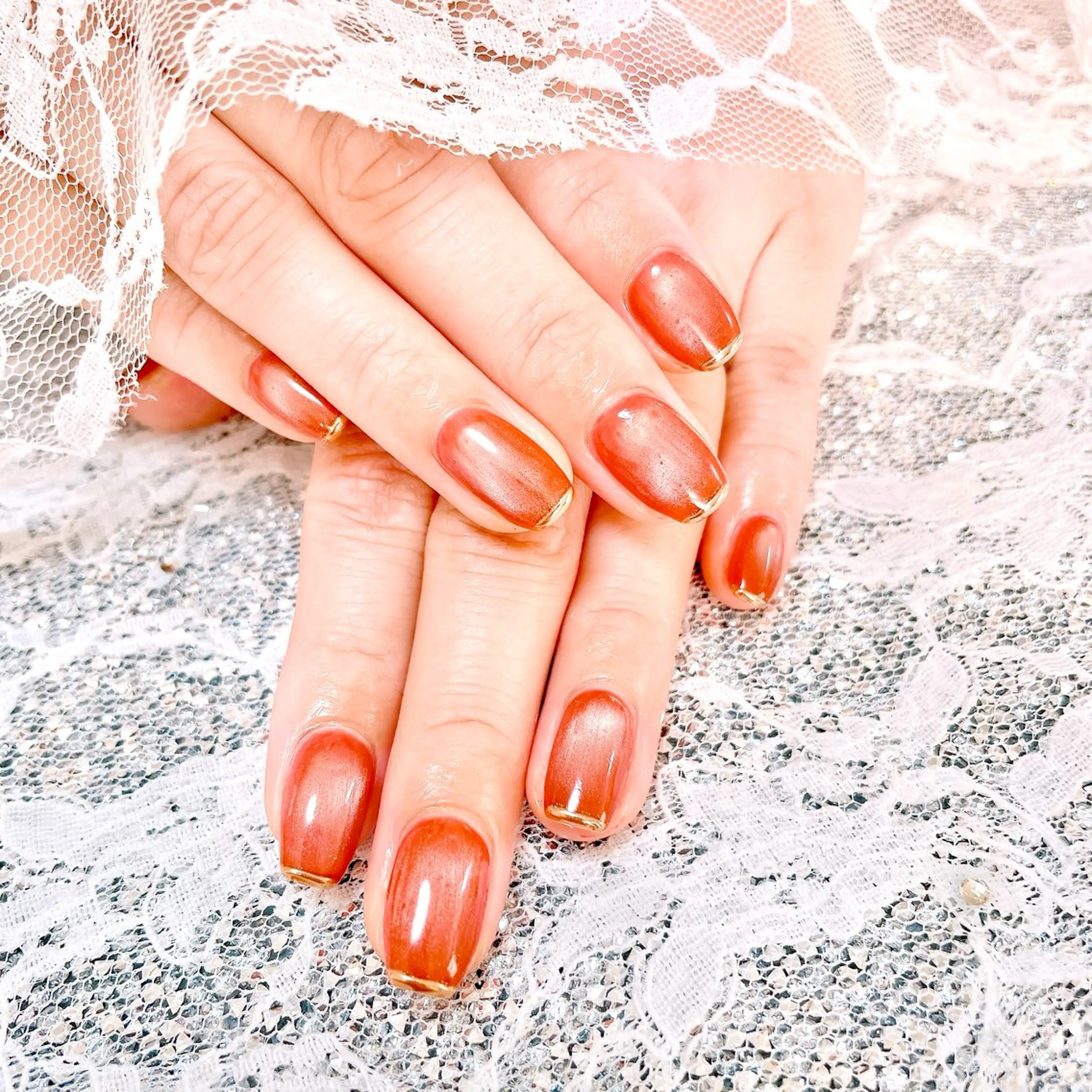 ネイル ジェルネイル マグネットネイル ミラーネイル ワンカラーネイル Cheers!所属・ネイルサロン Cheers!のネイルデザイン