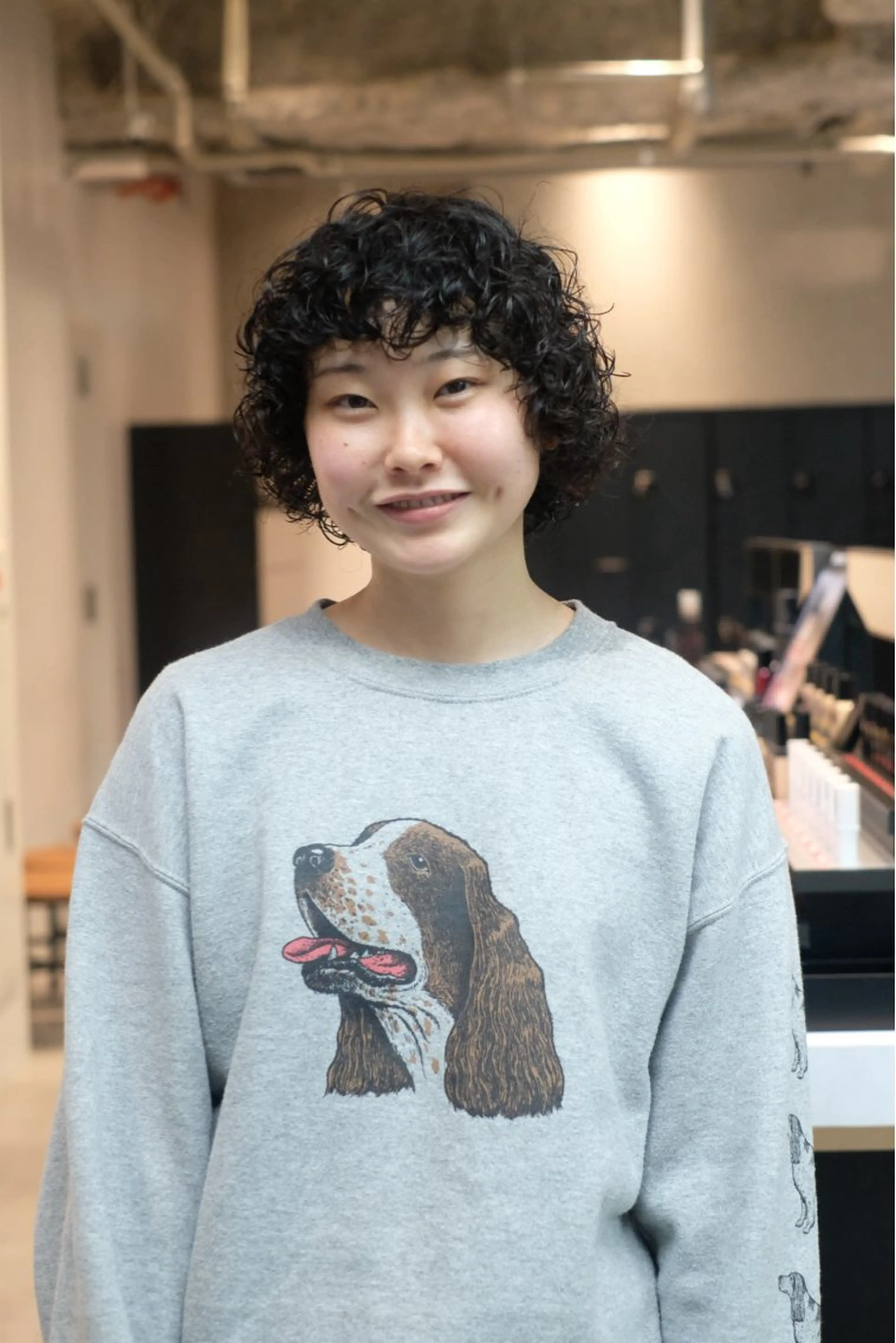 ショート パーマ 瓜谷 亮磨のヘアスタイル